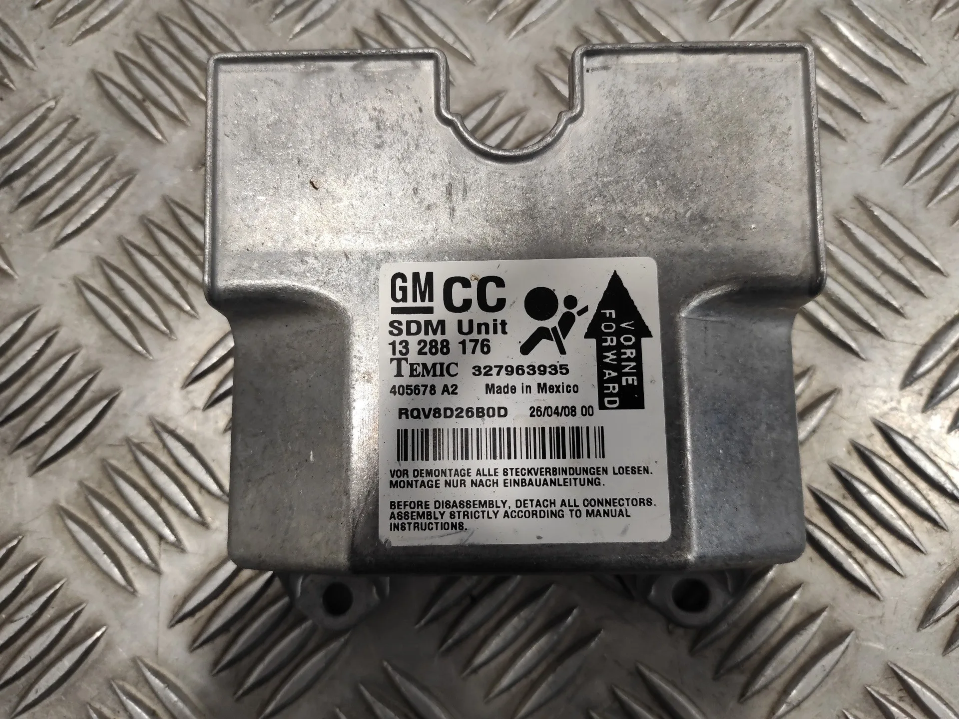 Centralita Airbag para Opel Astra H Ber.