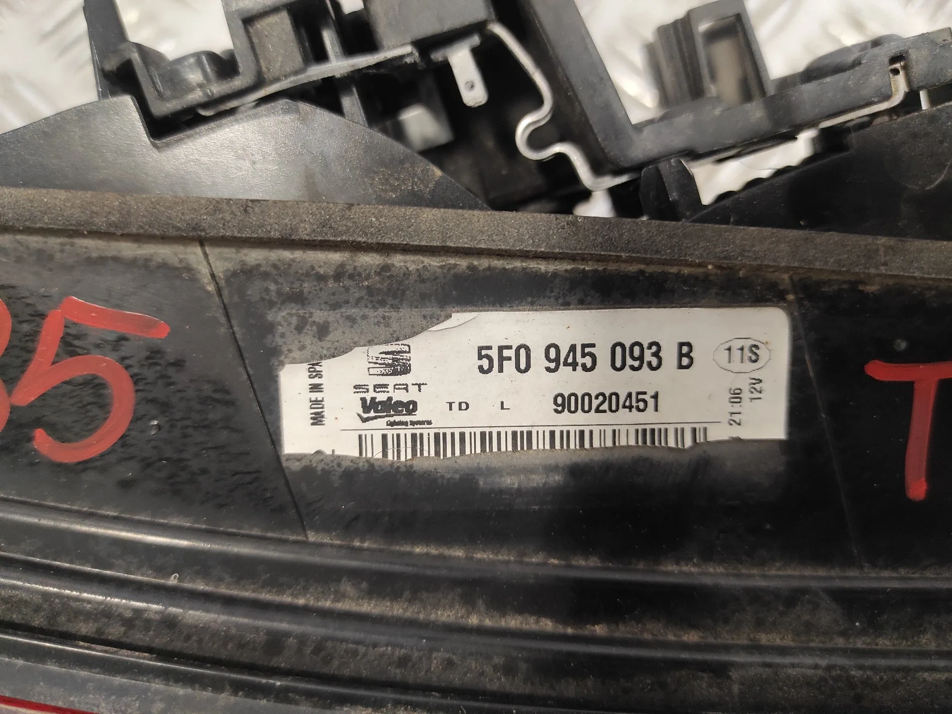 Piloto Trasero Izquierdo Interior para Seat Leon (5F1)