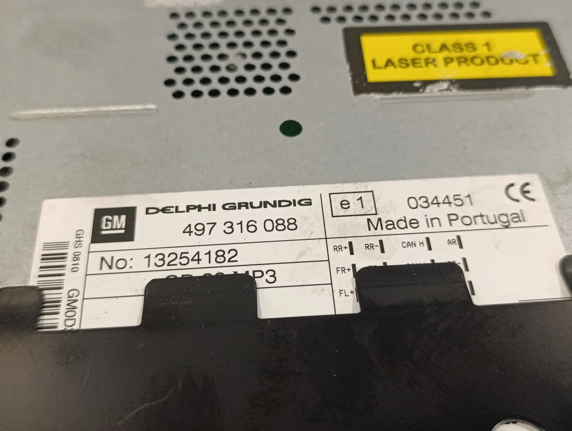 Sistema Audio / Radio Cd para Opel Corsa D