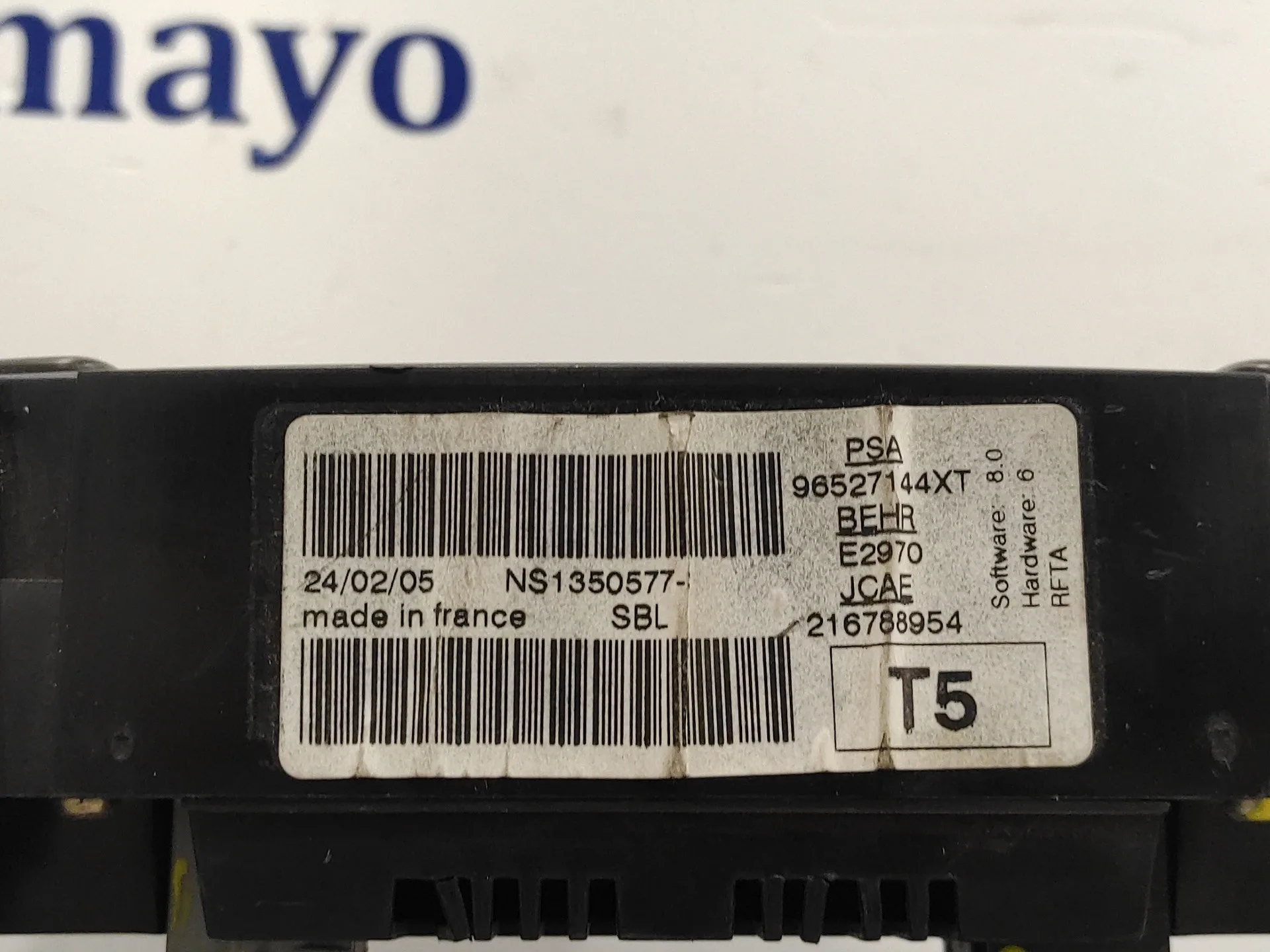 Mando Climatizador para Peugeot 307 Cc (S1)