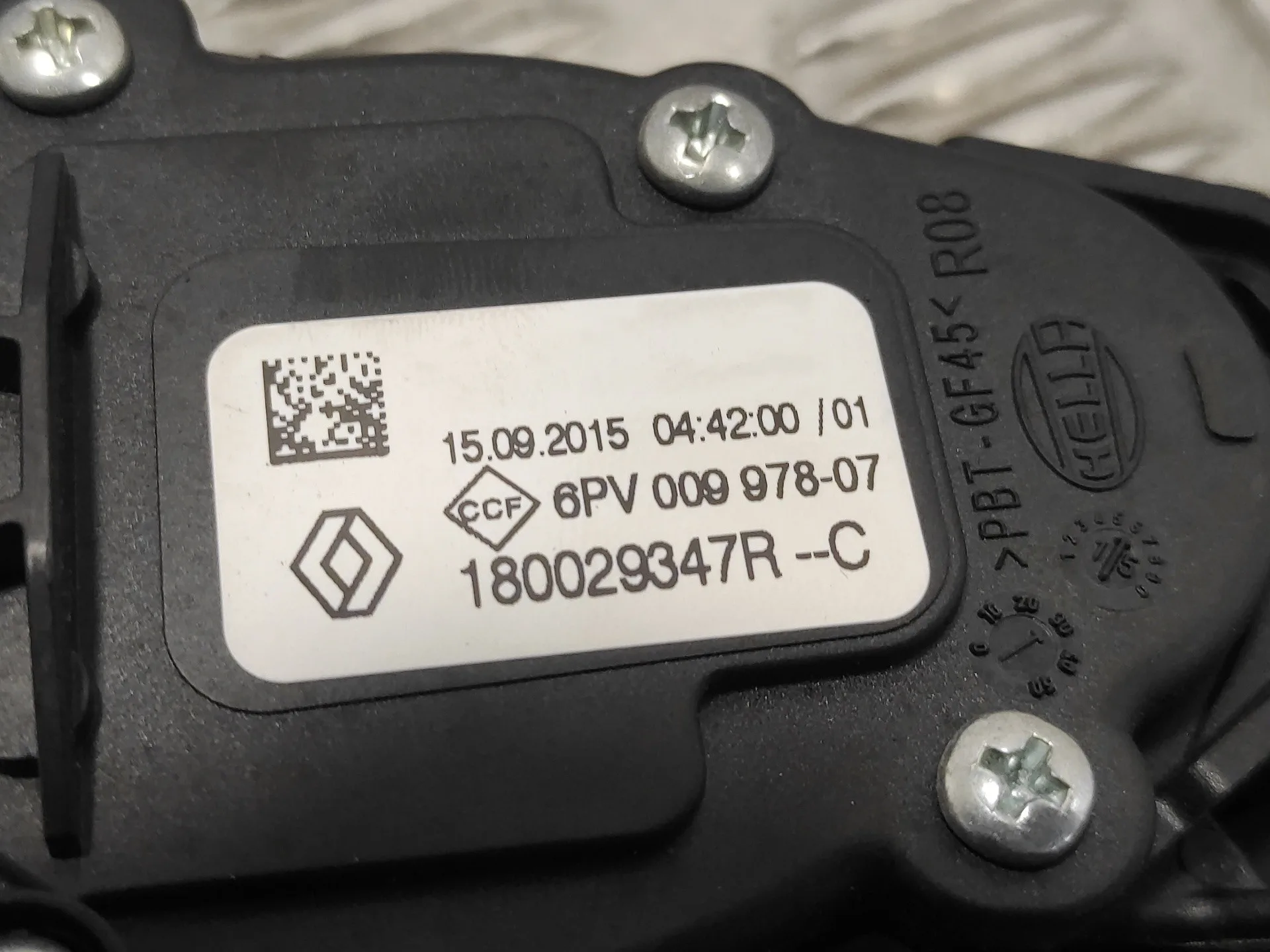 Pedal Acelerador para Renault Clio Iv