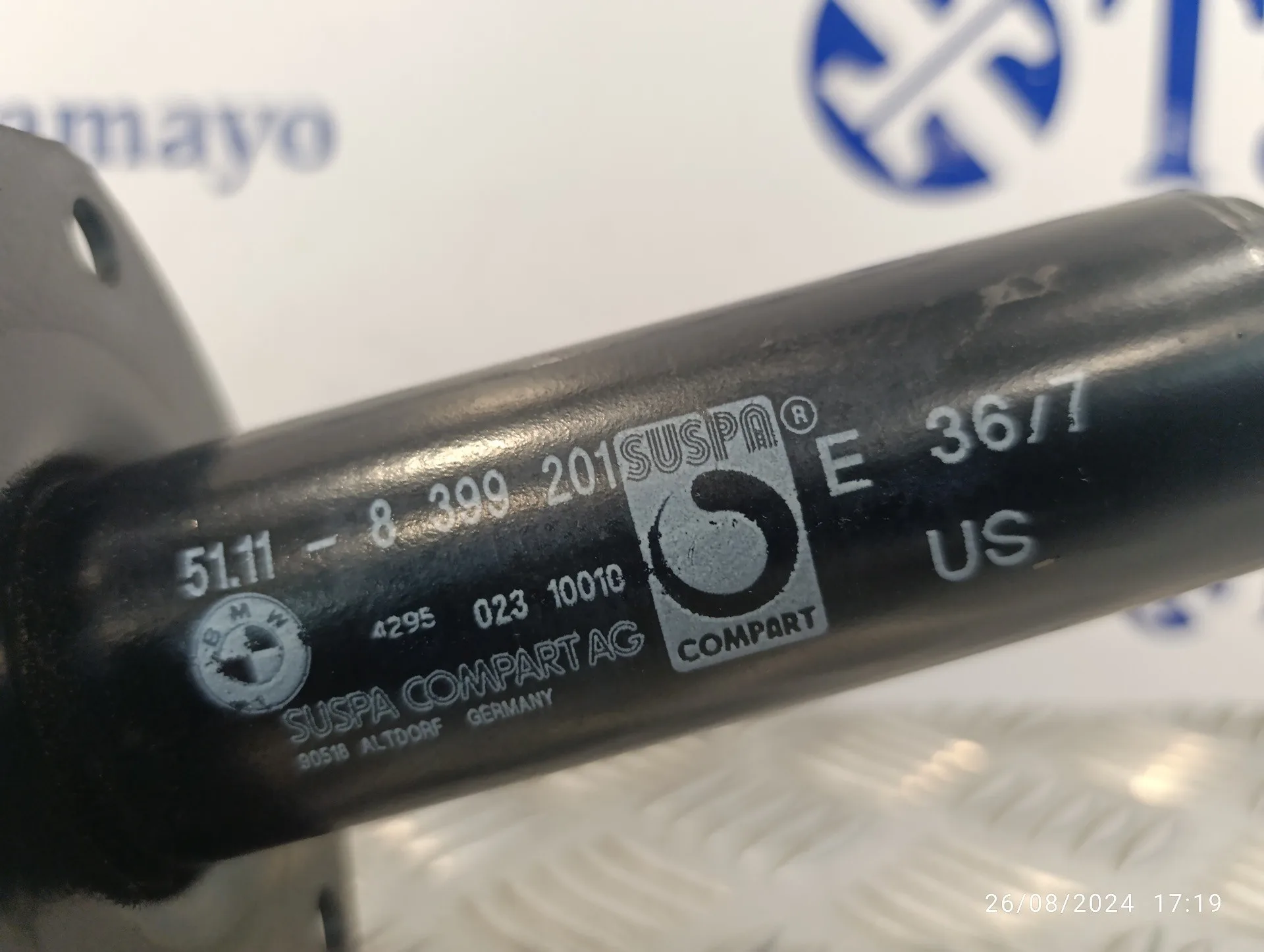 Soporte Refuerzo Parachoques Izquierdo para Bmw Z3 Roadster (E36)