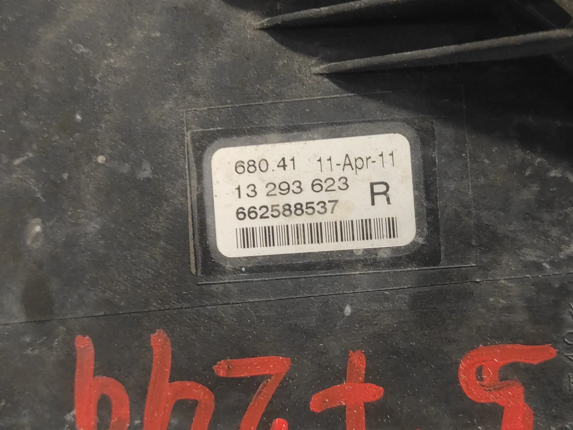 Faro Antiniebla Derecho para Opel Astra J Lim.