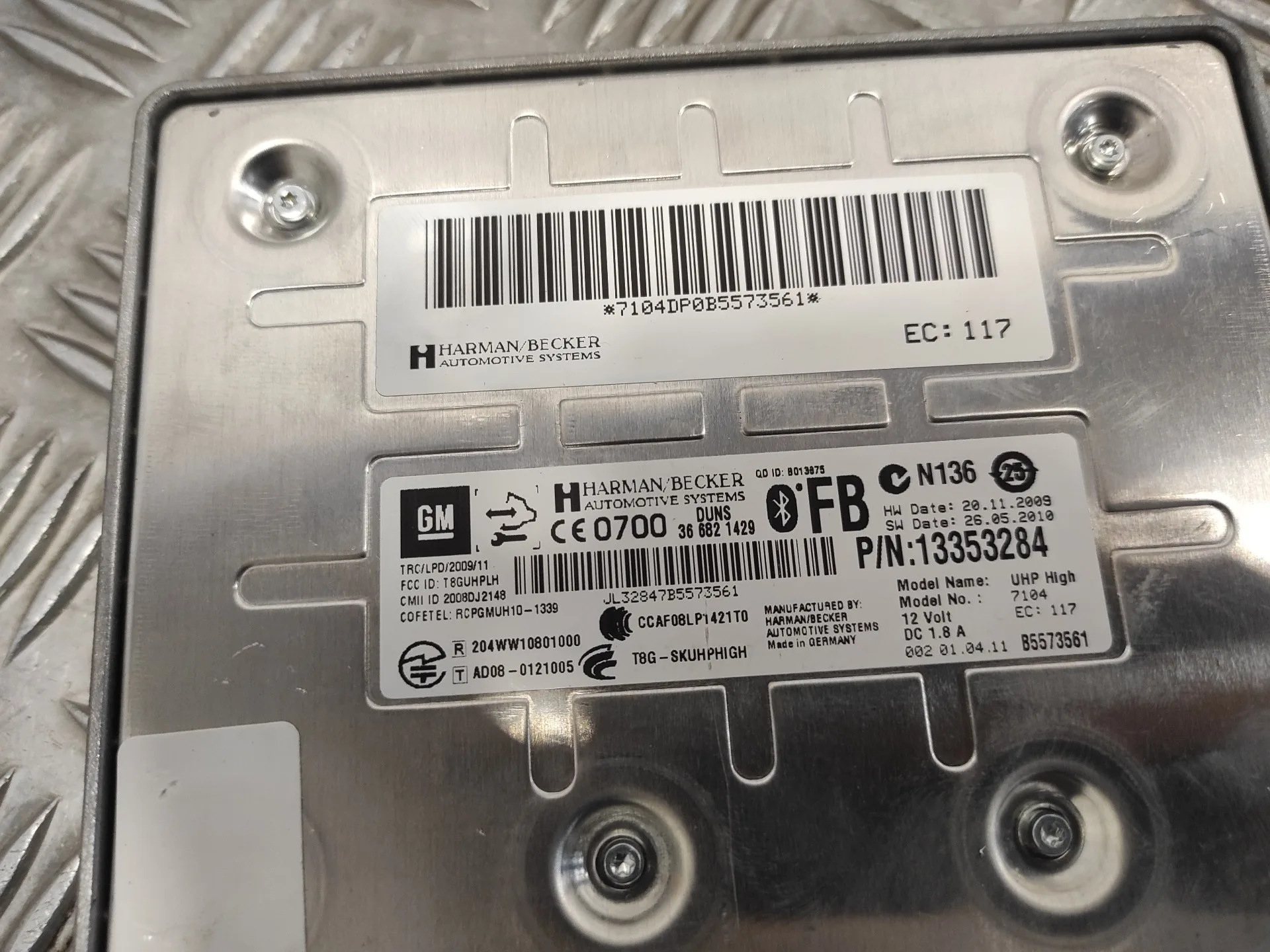 Centralita Bluetooth para Opel Astra J Lim.