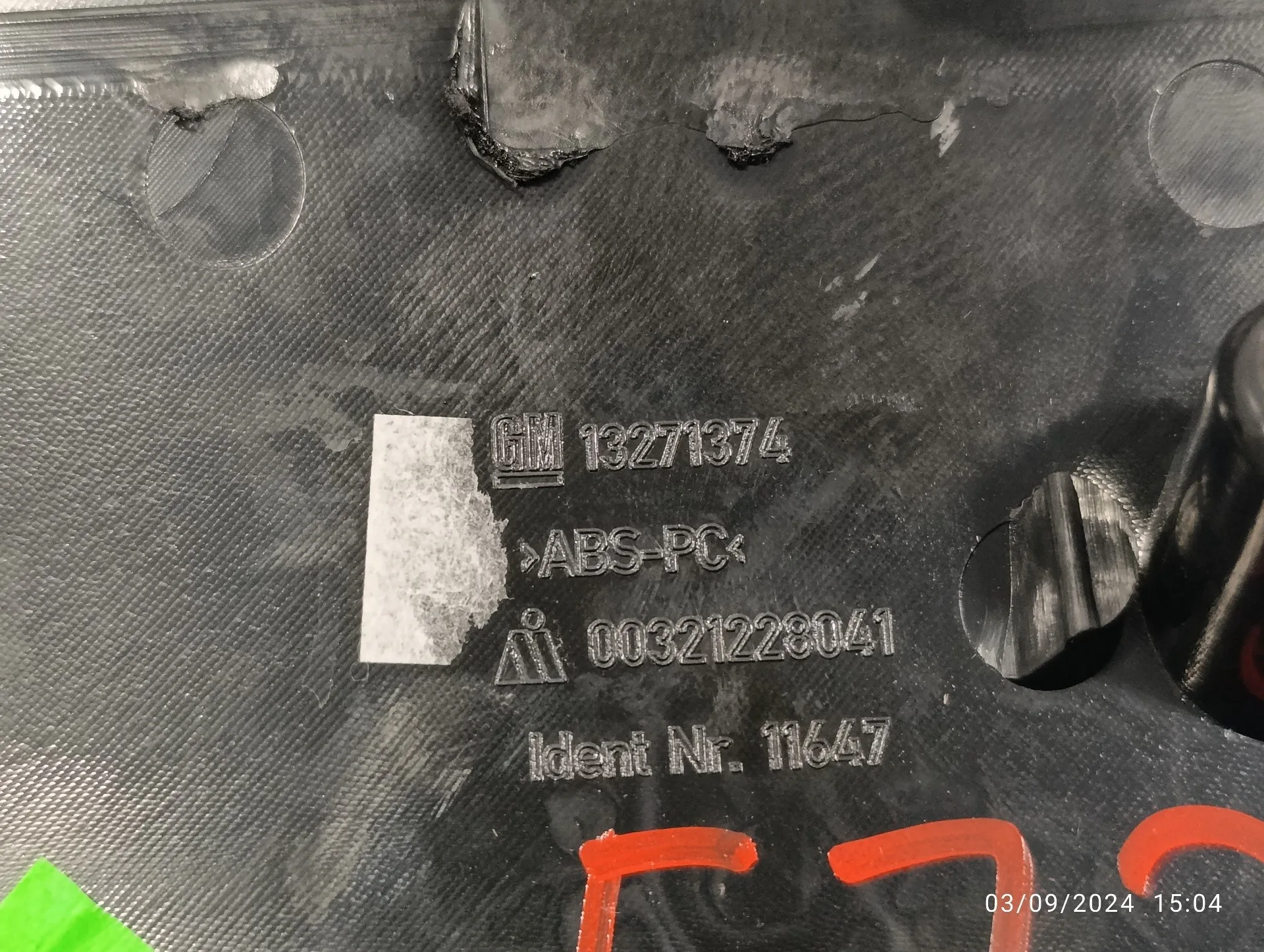 Maneta Exterior Porton para Opel Astra J Lim.