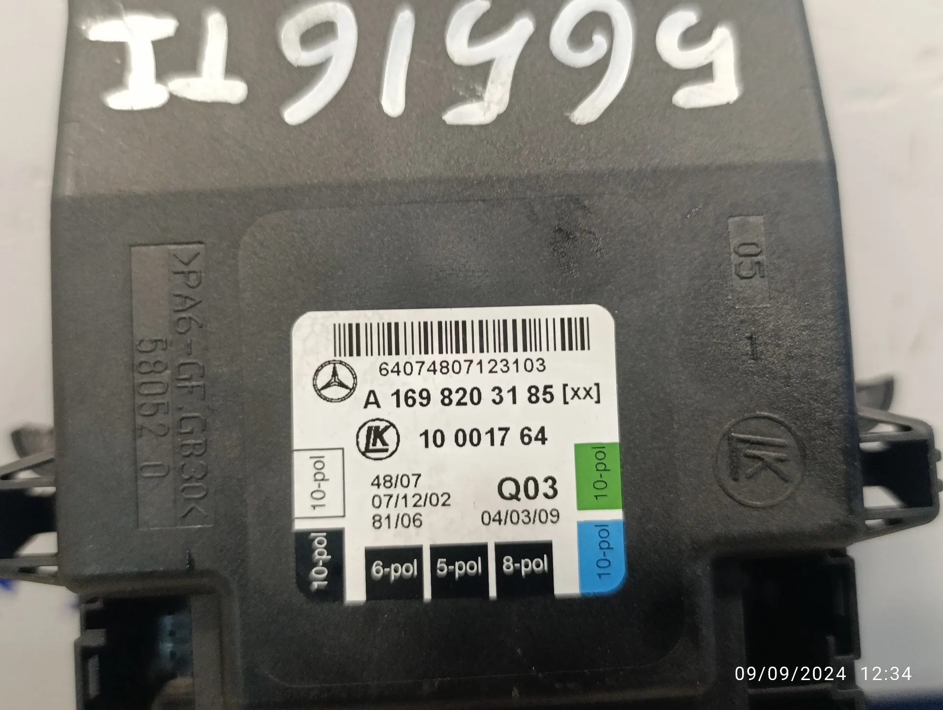 Modulo Electronico para Mercedes-Benz Clase A (W169)