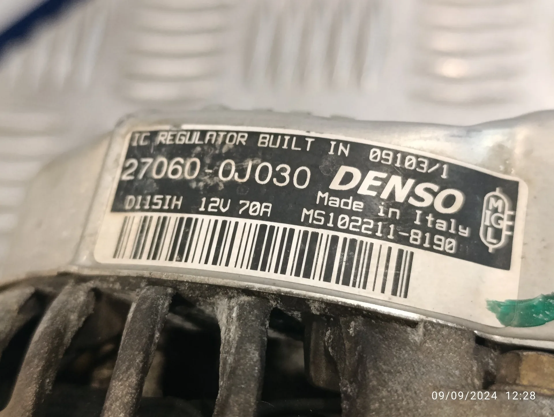 Alternador para Toyota Yaris (Ncp1/Nlp1/Scp1)