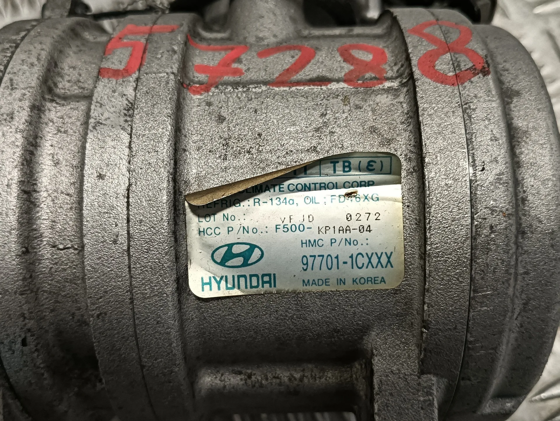 Compresor Aire Acondicionado para Hyundai Getz (Tb)
