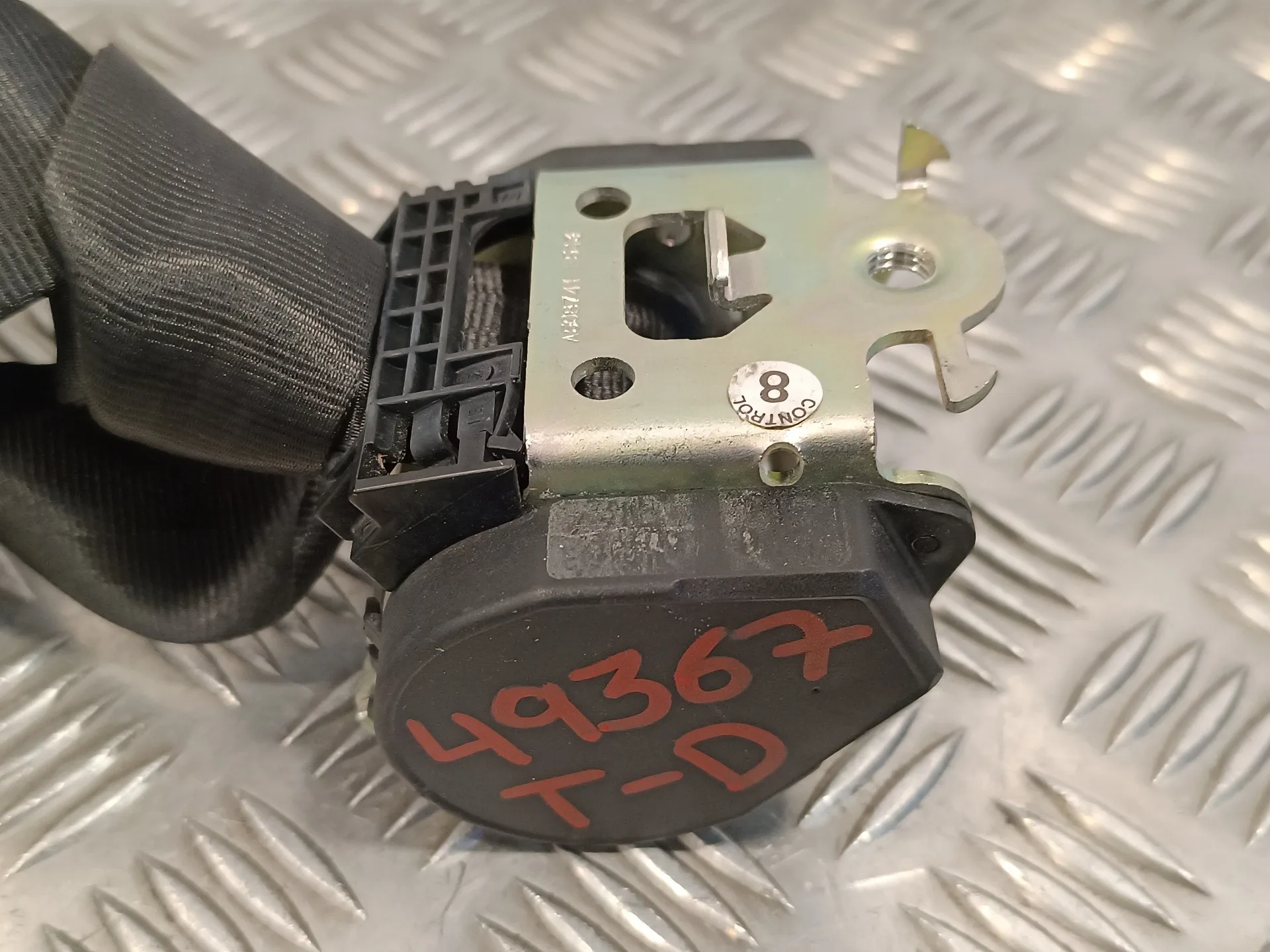 Cinturon Seguridad Trasero Derecho para Peugeot 207 Cc