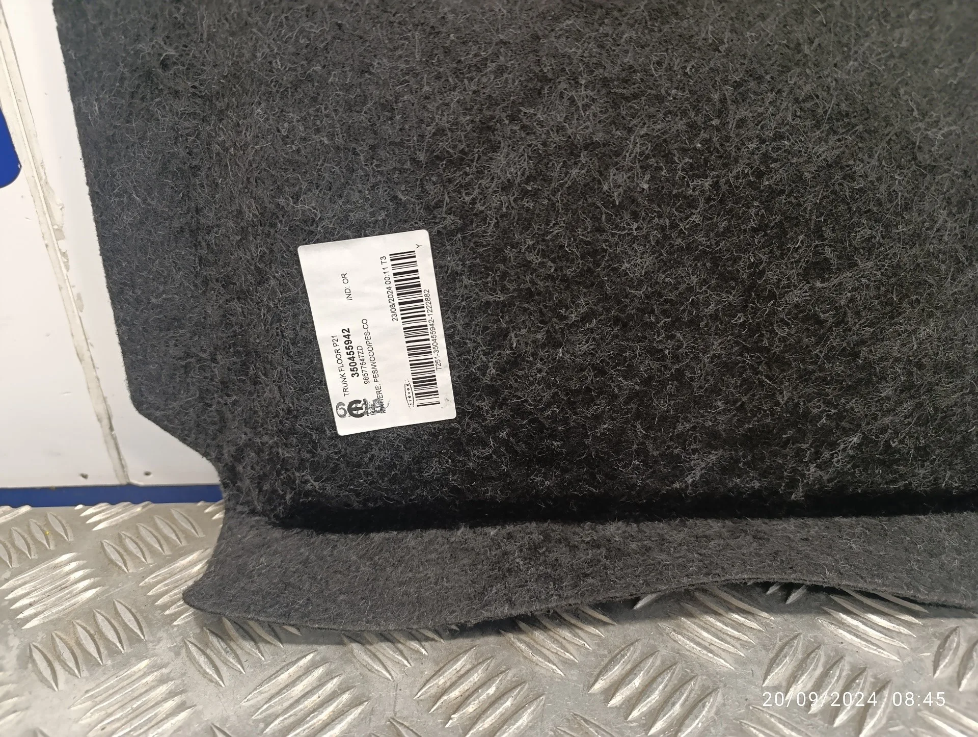 Moqueta Maletero para Opel Corsa F