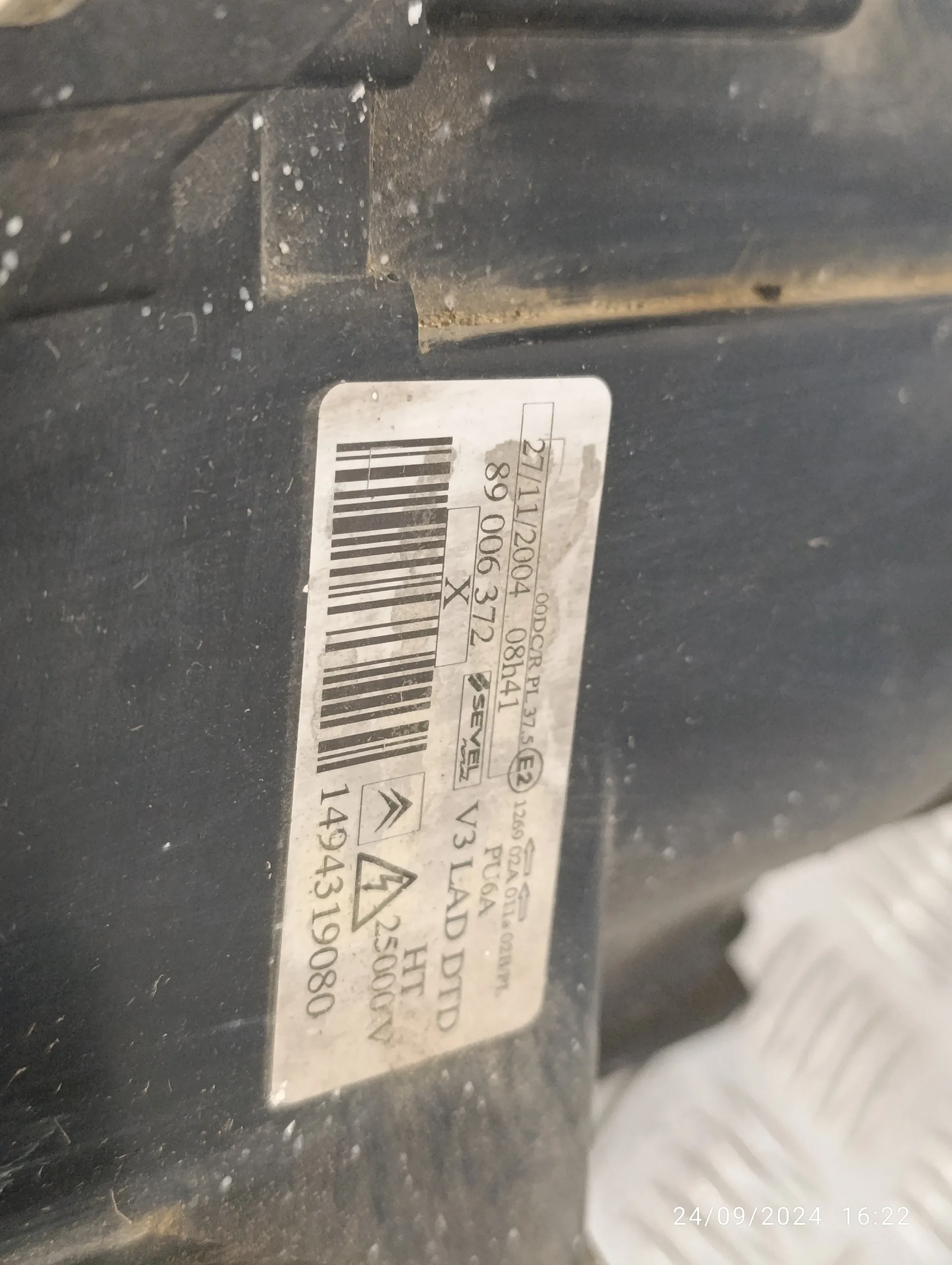 Faro Derecho para Citroën C8