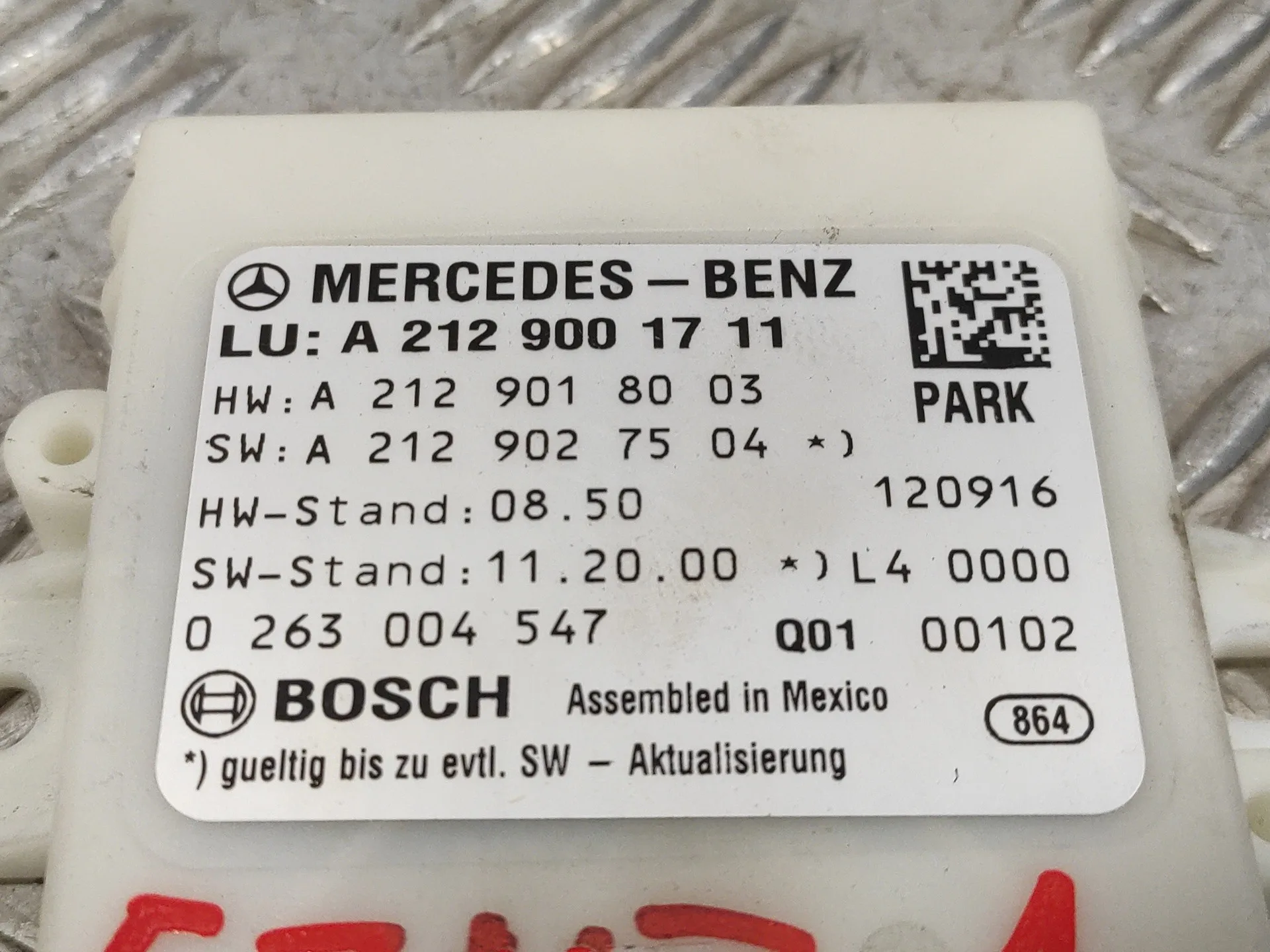 Modulo Electronico para Mercedes-Benz Clase E (W212) Lim.