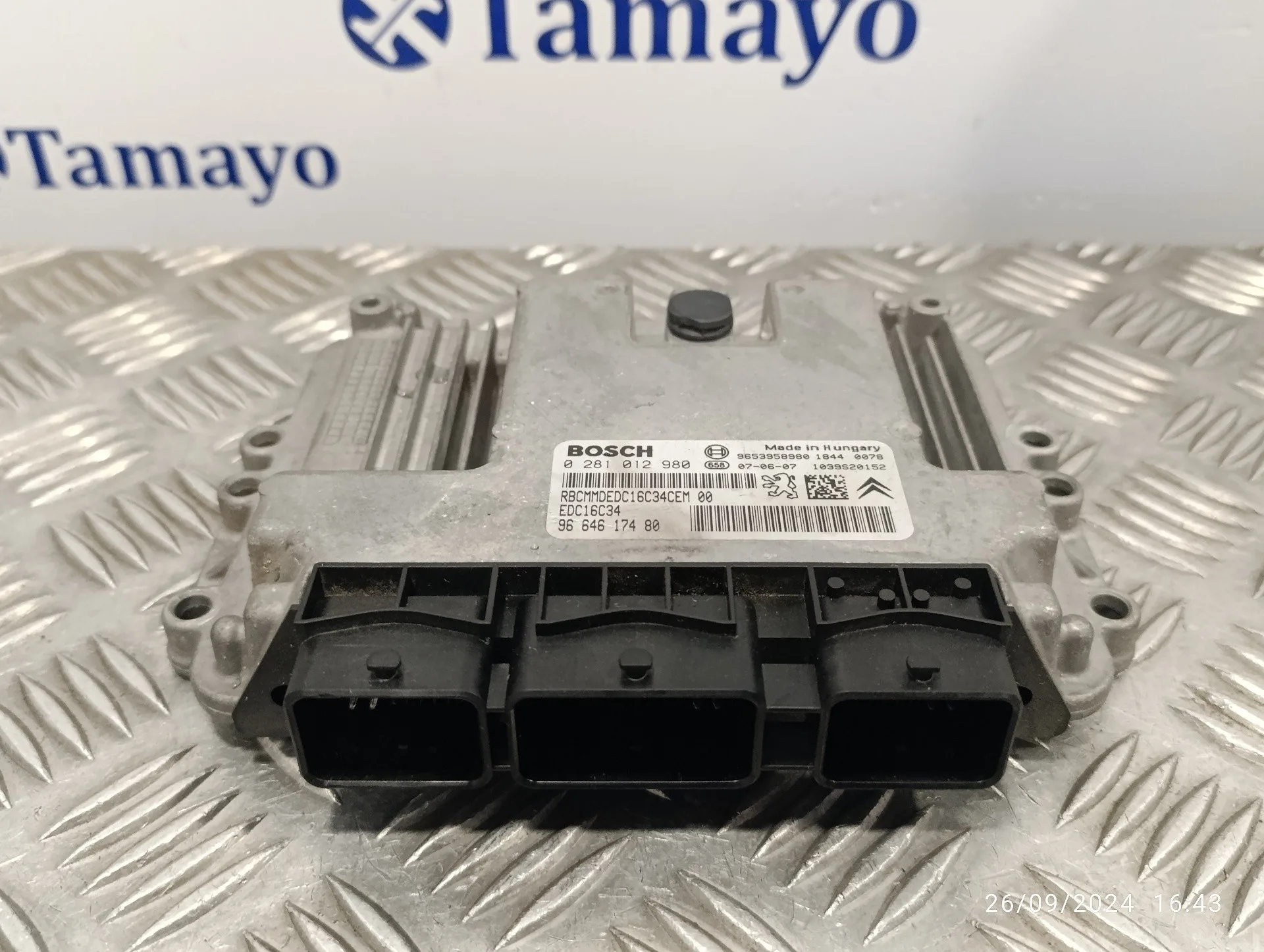 Centralita Motor Uce para Citroën C4 Picasso