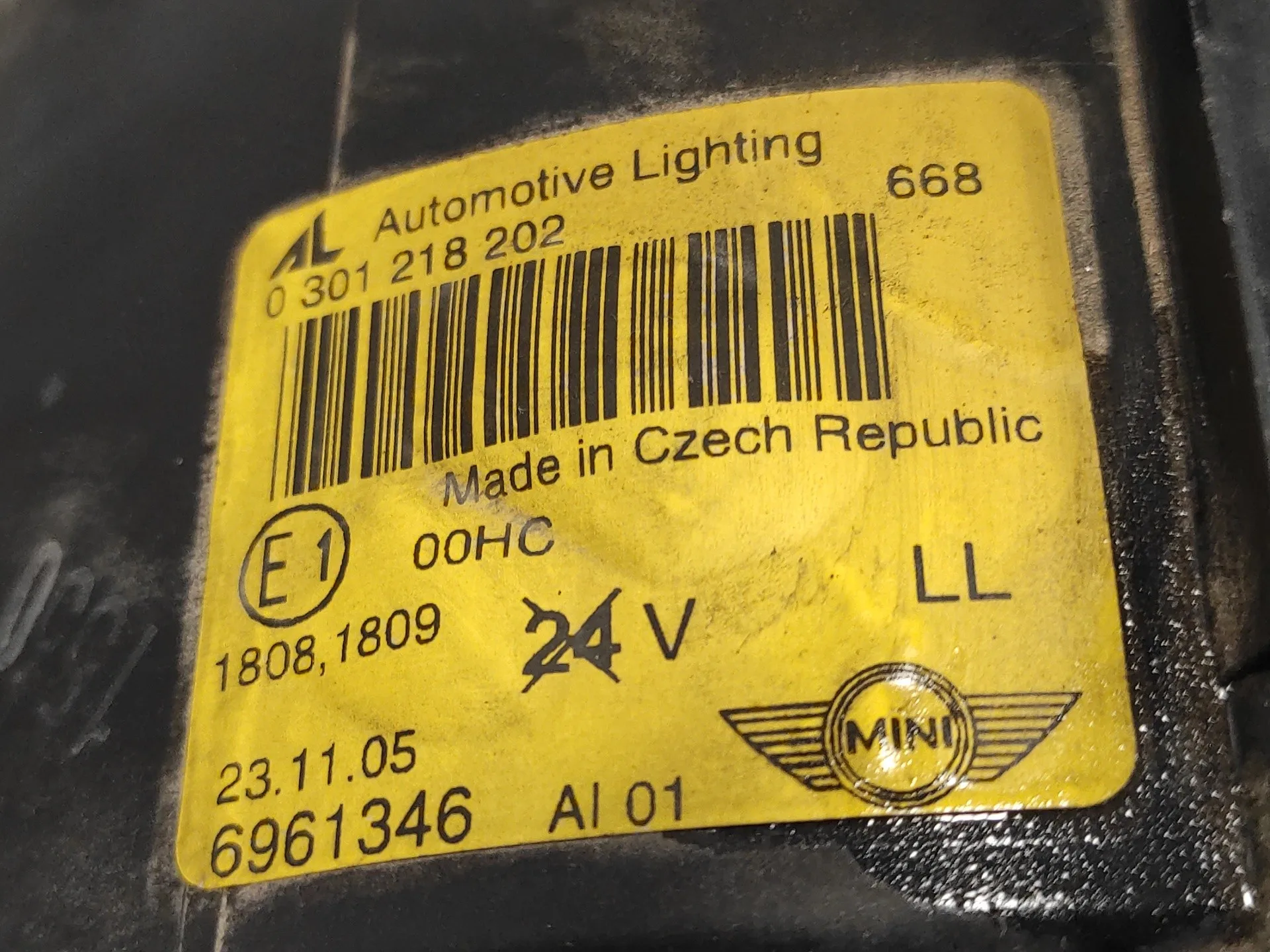 Faro Derecho para Bmw Mini (R50,R53)