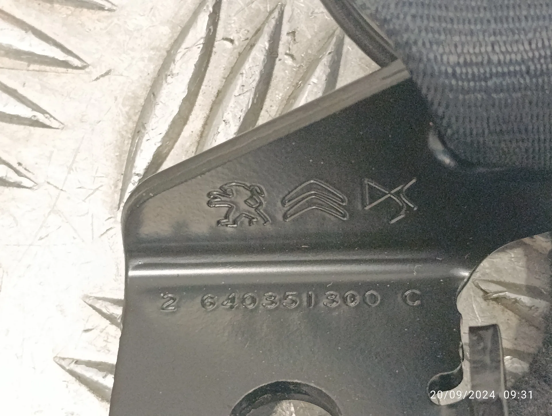 Enganche Cinturon Trasero Izquierdo para Opel Corsa F