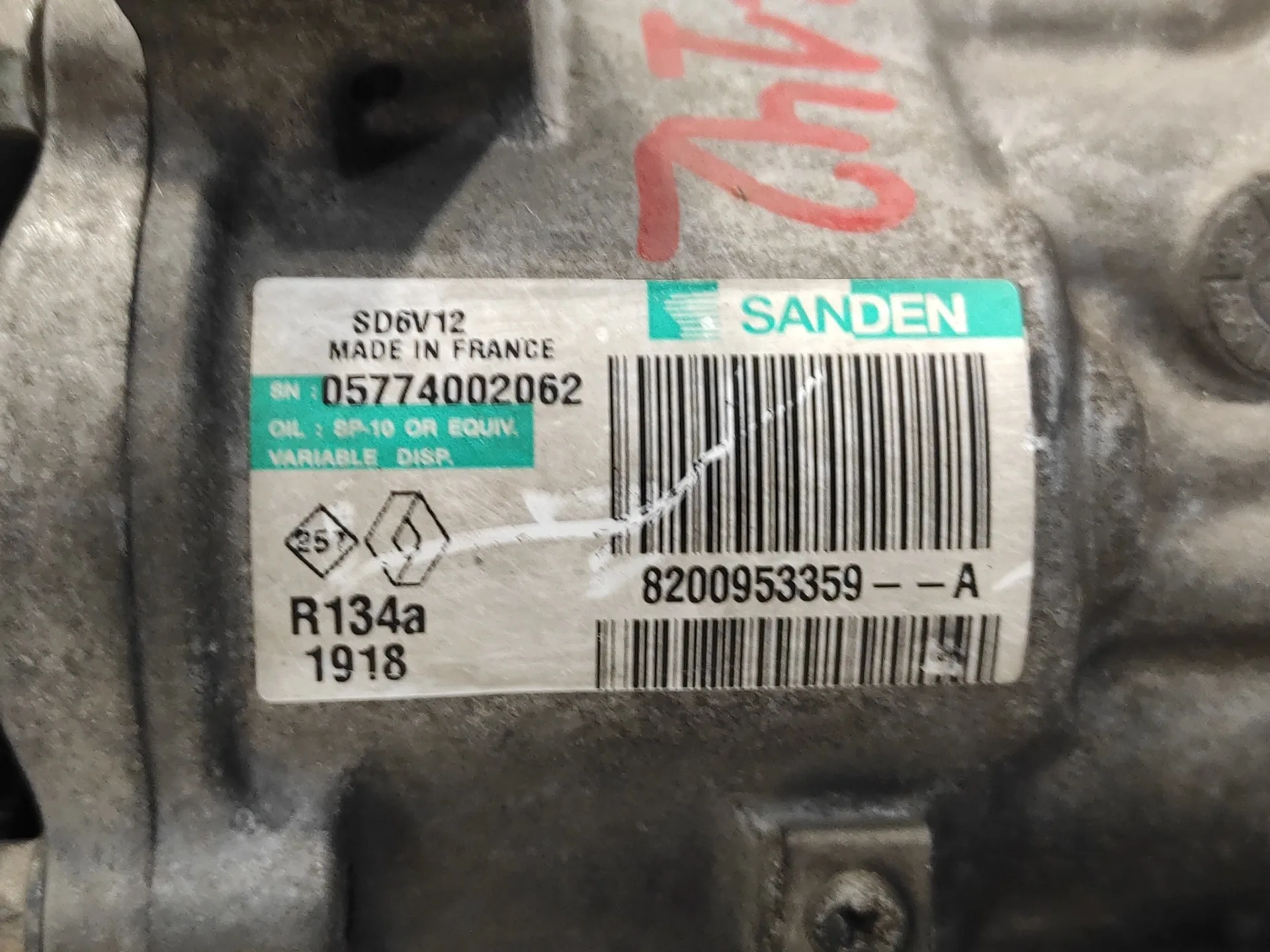 Compresor Aire Acondicionado para Renault Clio Iii