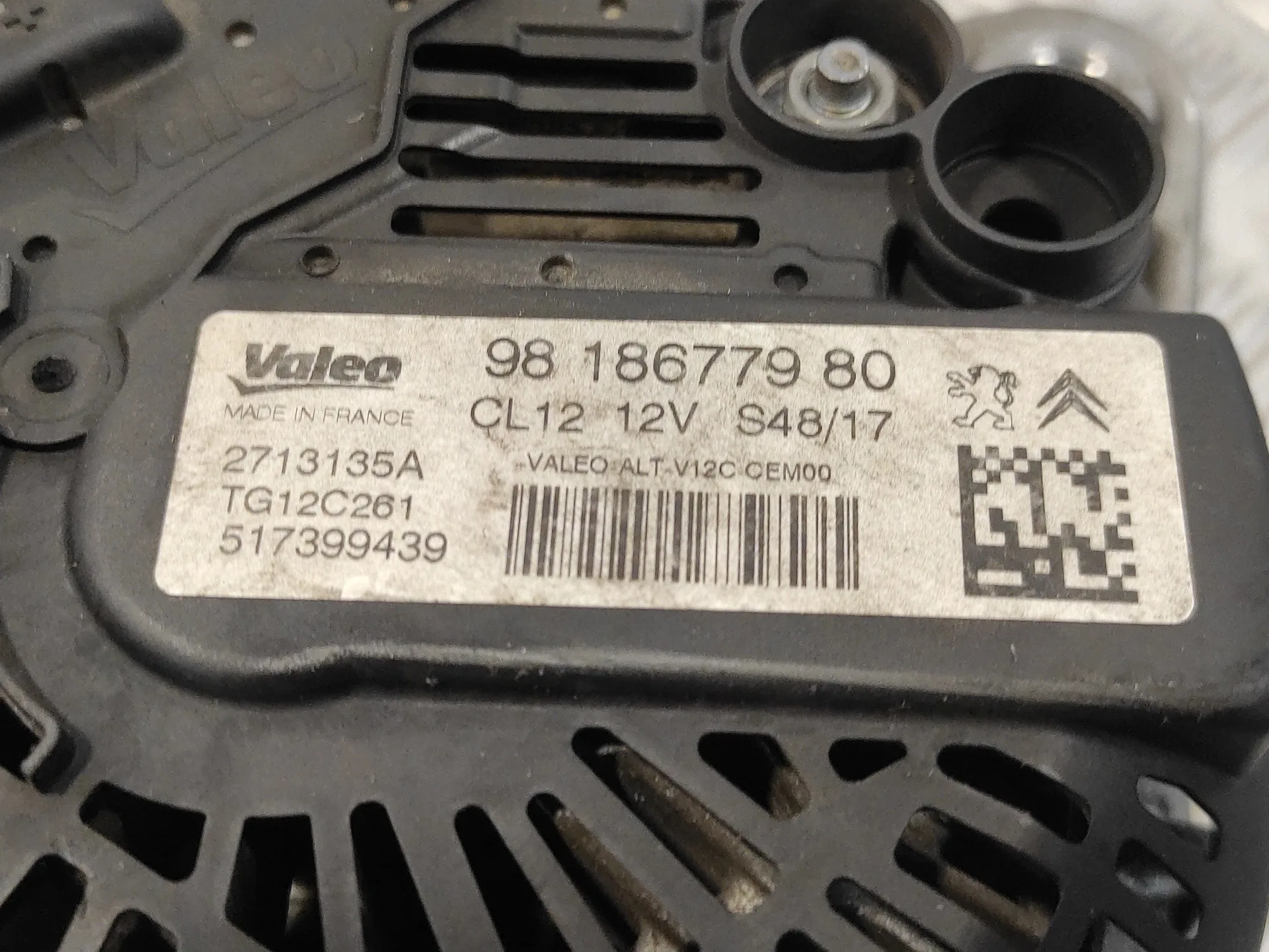 Alternador para Peugeot 2008 (--.2013->)