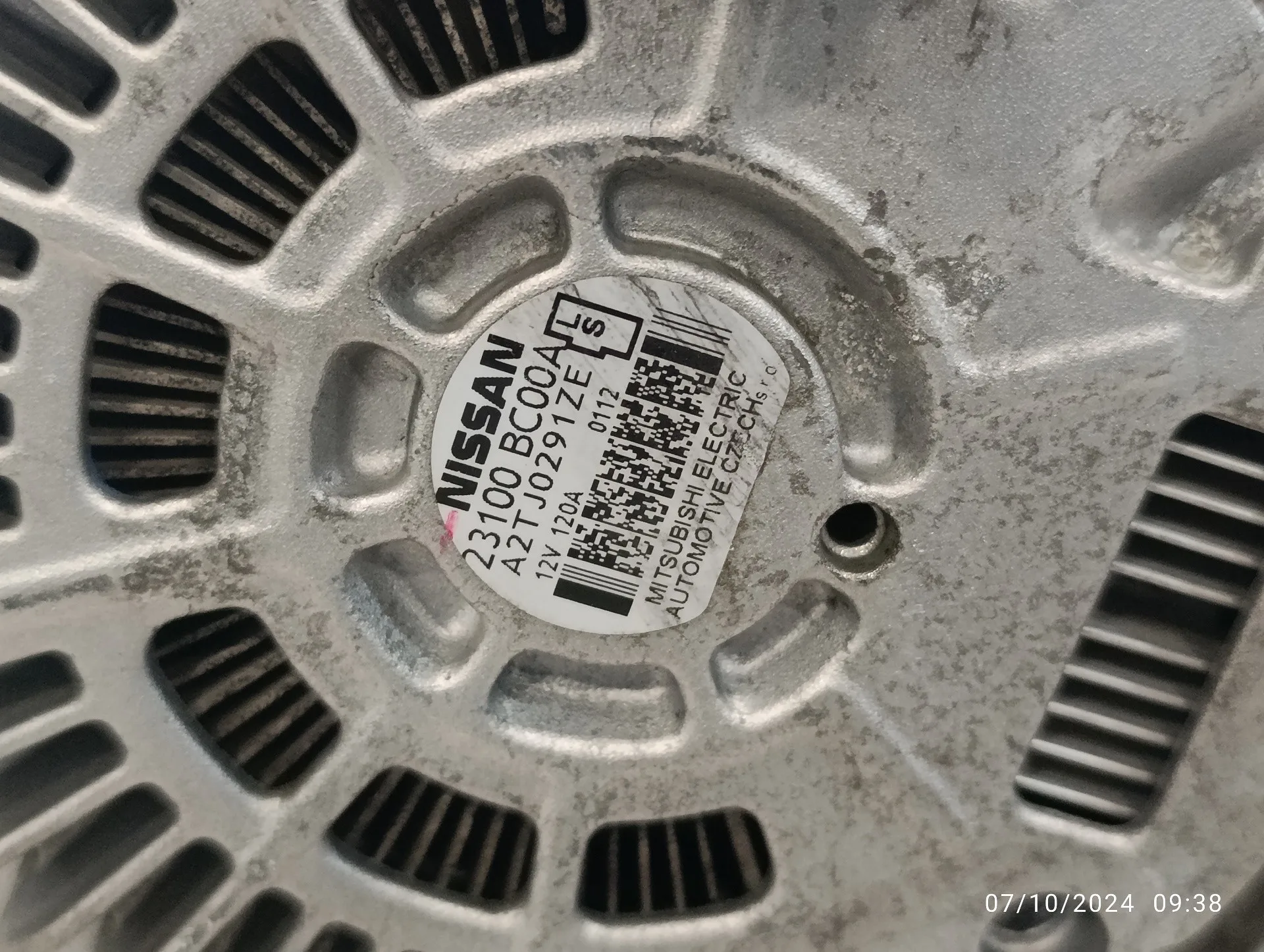 Alternador para Nissan Qashqai (J10)