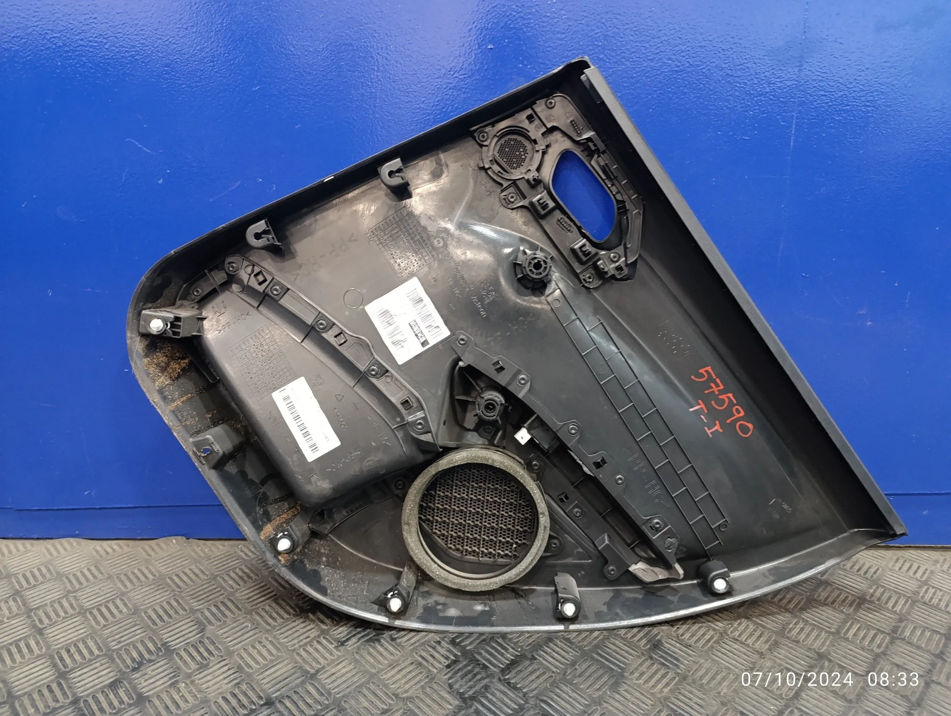Guarnecido Puerta Trasera Izquierda para Peugeot 2008 (--.2013->)