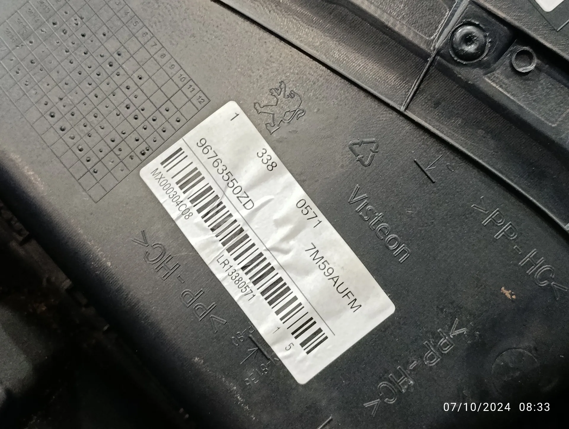 Guarnecido Puerta Trasera Izquierda para Peugeot 2008 (--.2013->)