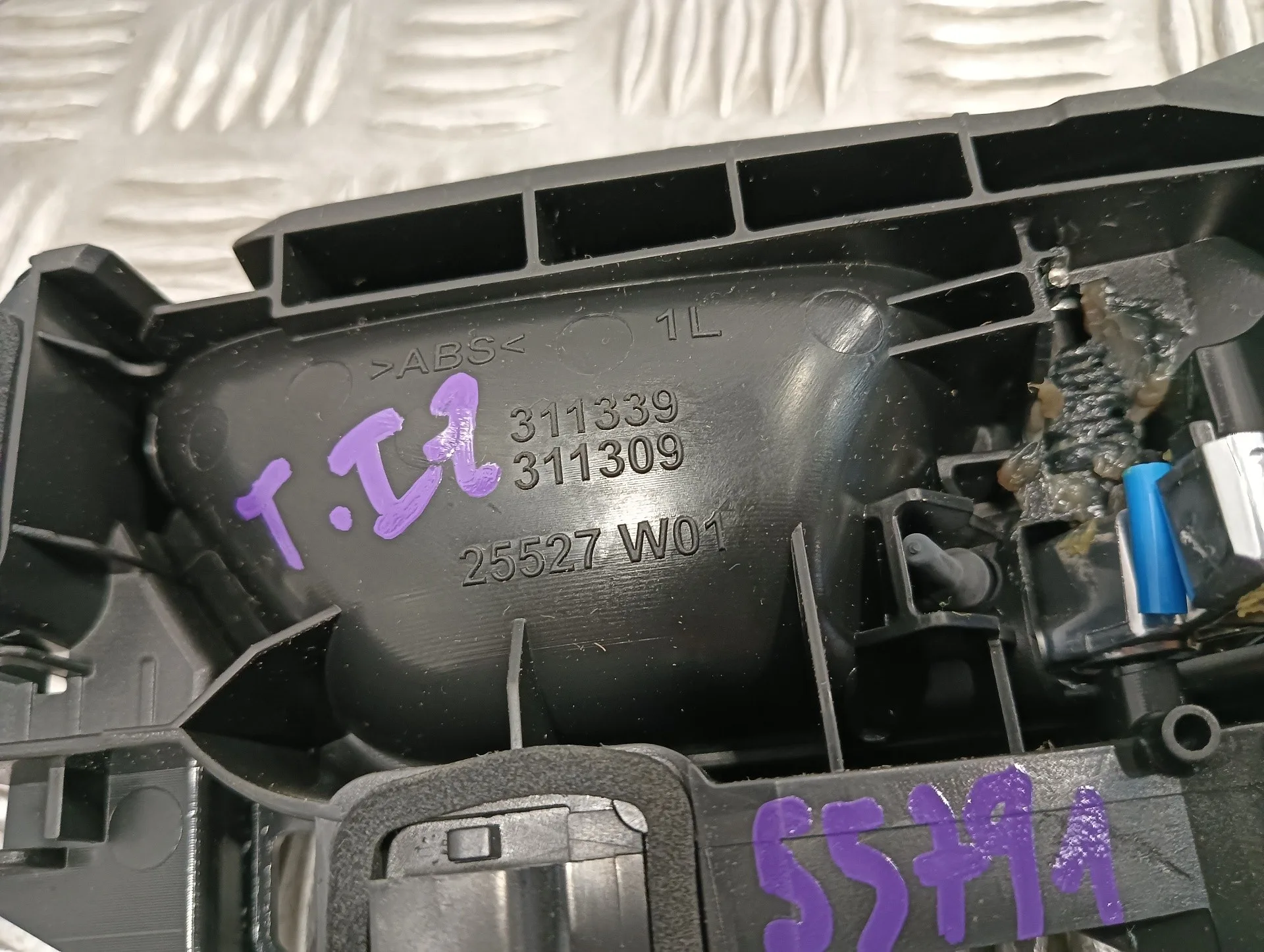 Maneta Interior Trasera Izquierda para Peugeot 308