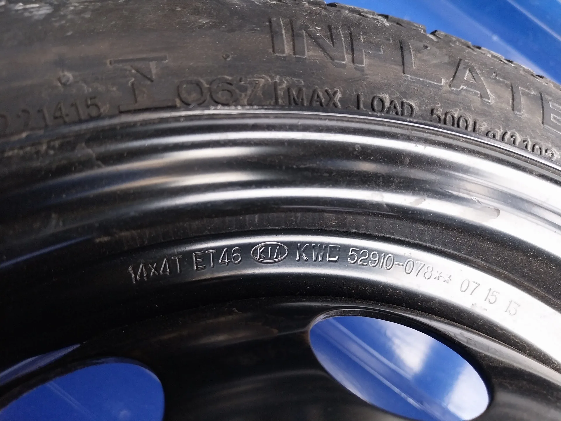 Neumatico Repuesto para Hyundai I10