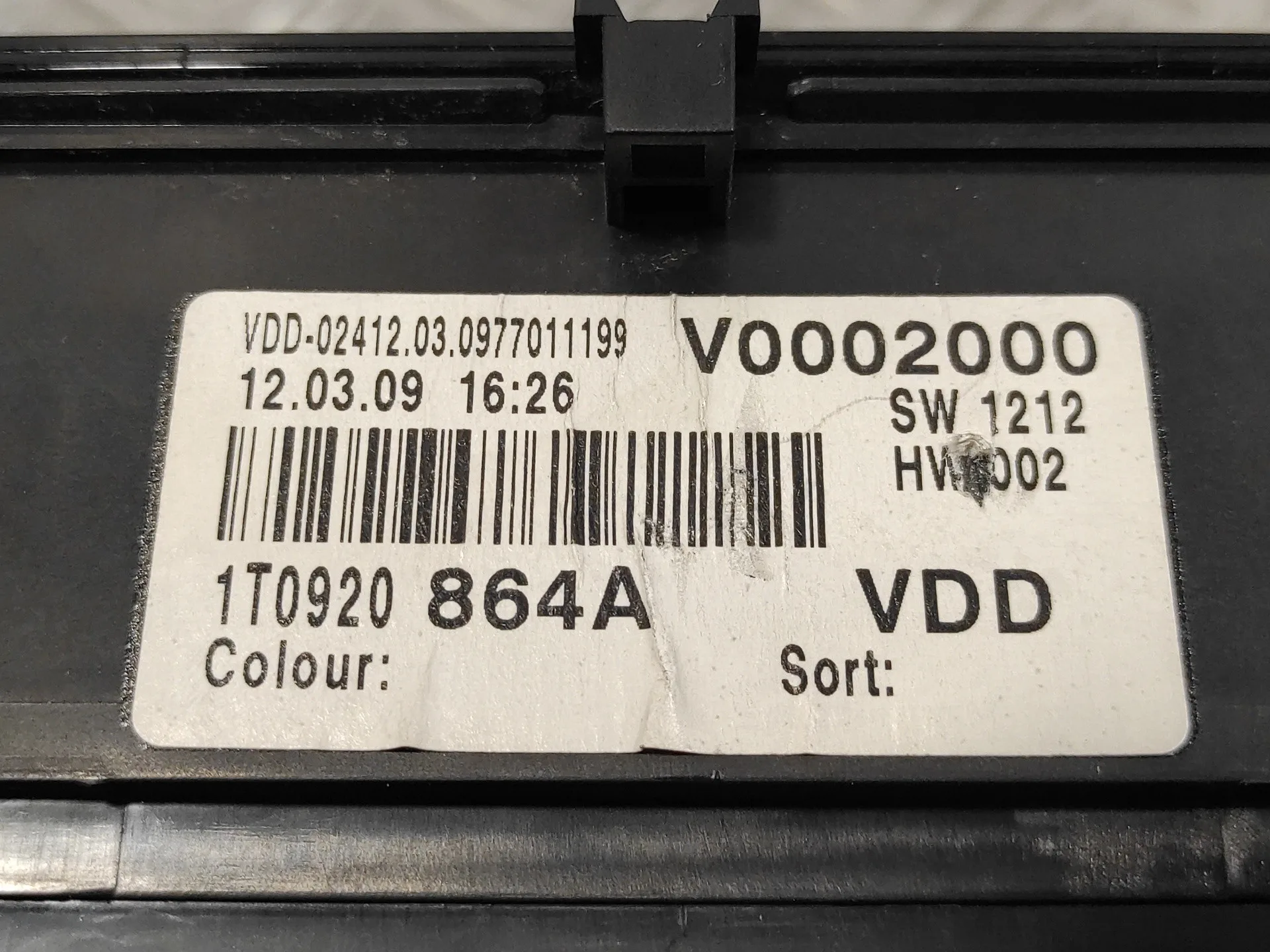 Cuadro Instrumentos para Volkswagen Caddy Ka/Kb (2K)