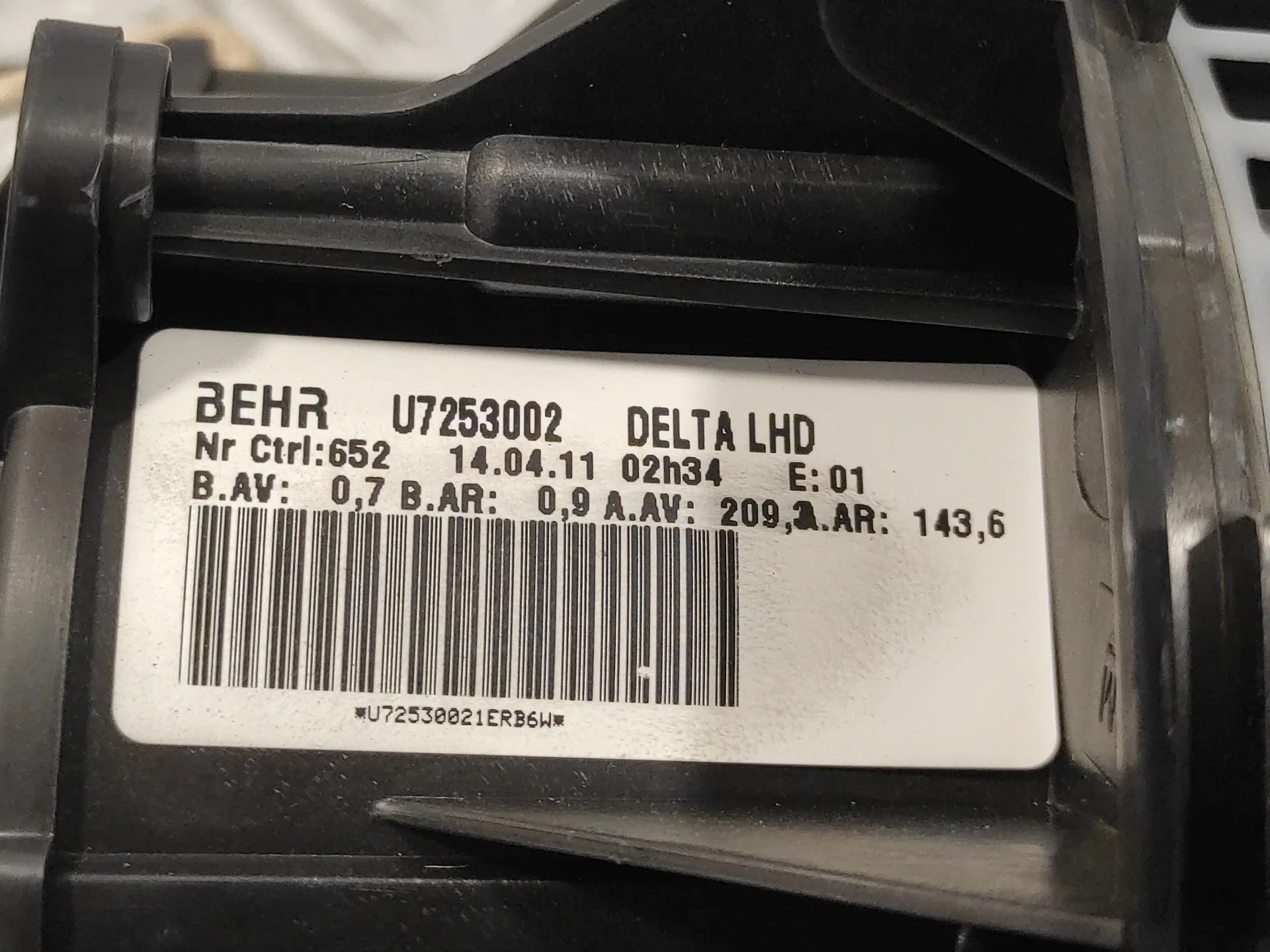 Motor Calefaccion para Opel Astra J Lim.