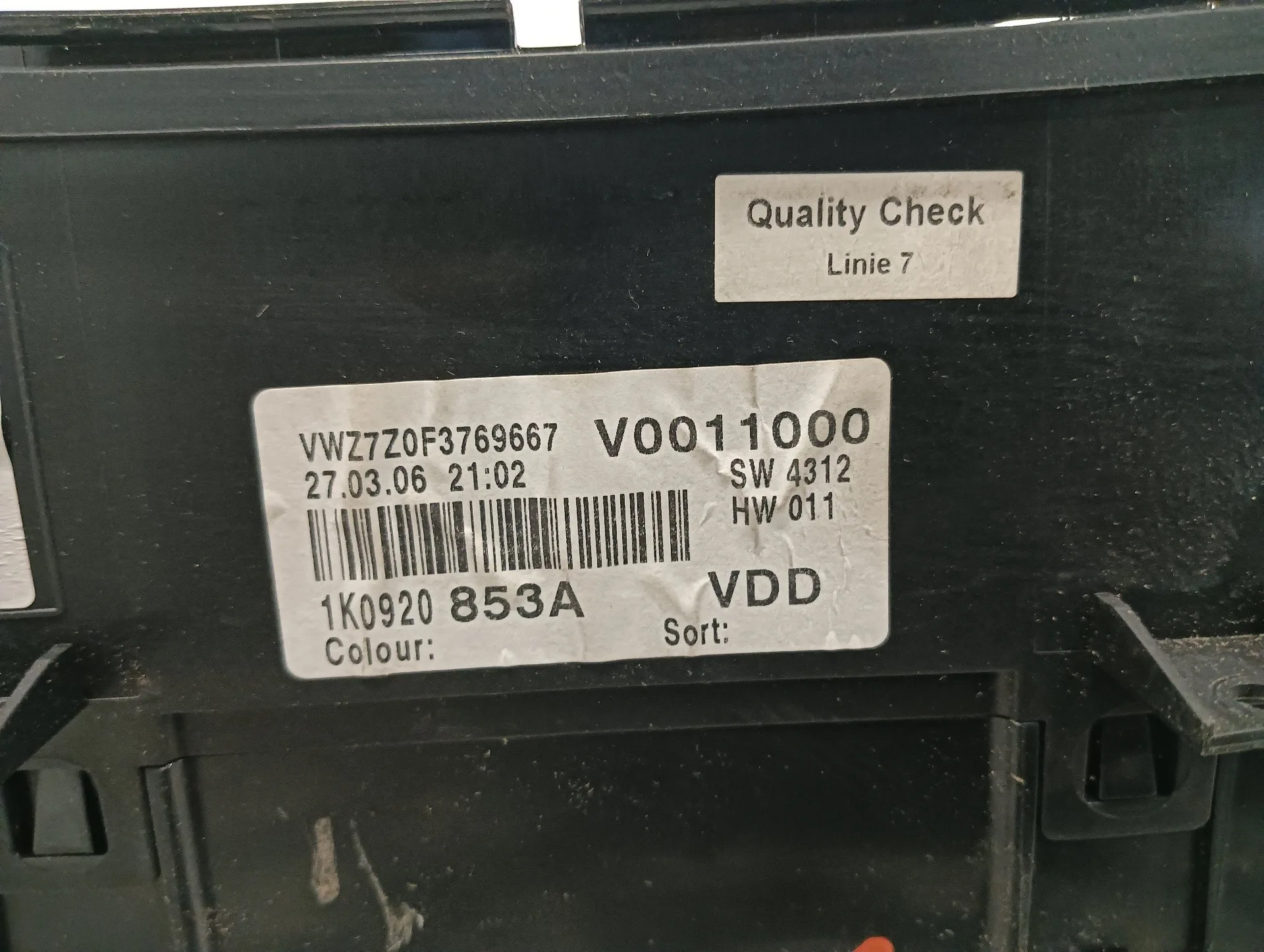 Cuadro Instrumentos para Volkswagen Golf V Berlina (1K1)