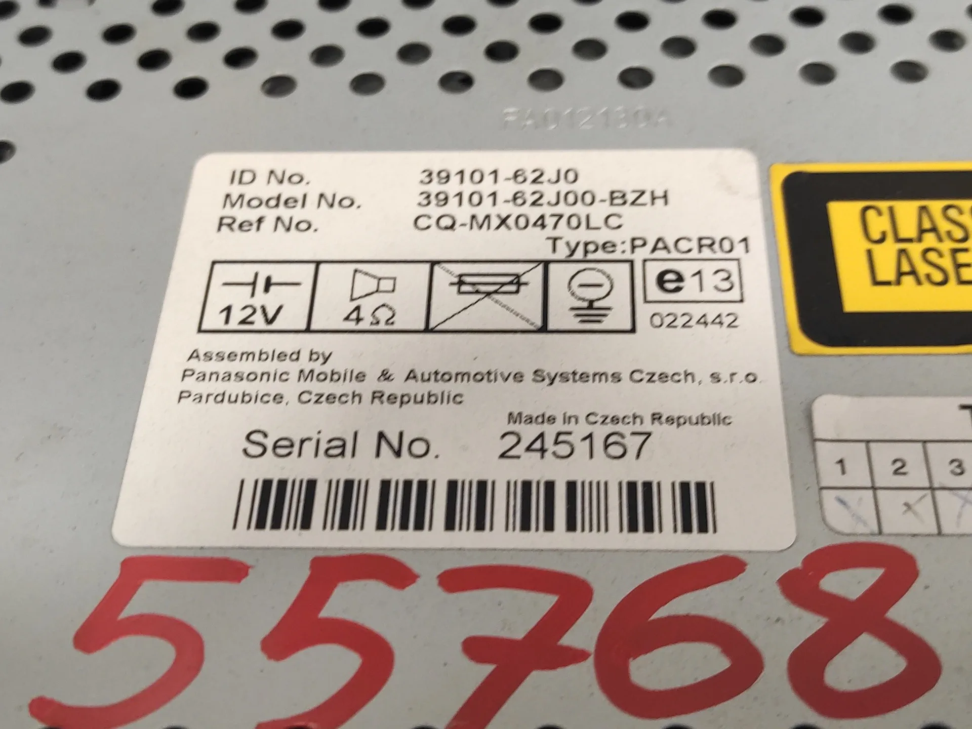 Sistema Audio / Radio Cd para Suzuki Swift Berlina (Mz)