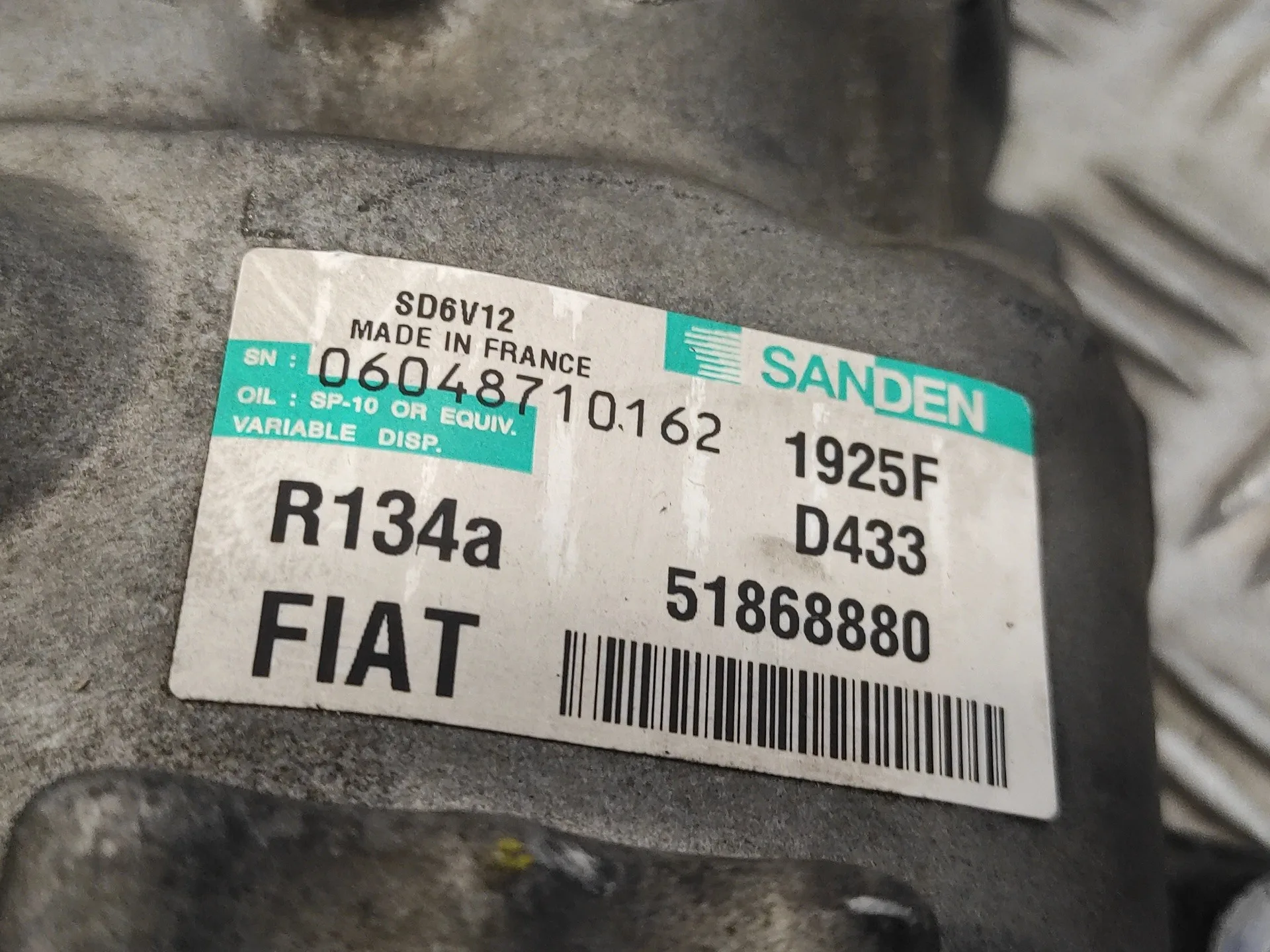 Compresor Aire Acondicionado para Opel Combo D