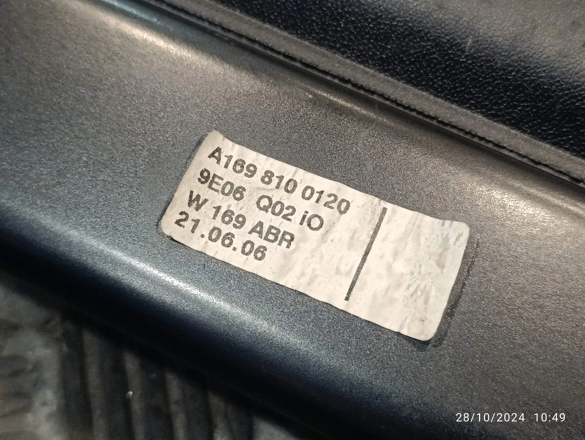 Bandeja Trasera para Mercedes-Benz Clase A (W169)