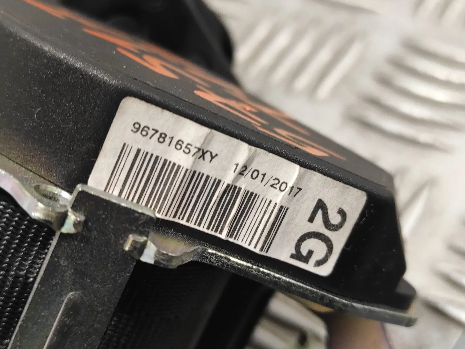 Cinturon Seguridad Trasero Izquierdo para Peugeot 2008 (--.2013->)