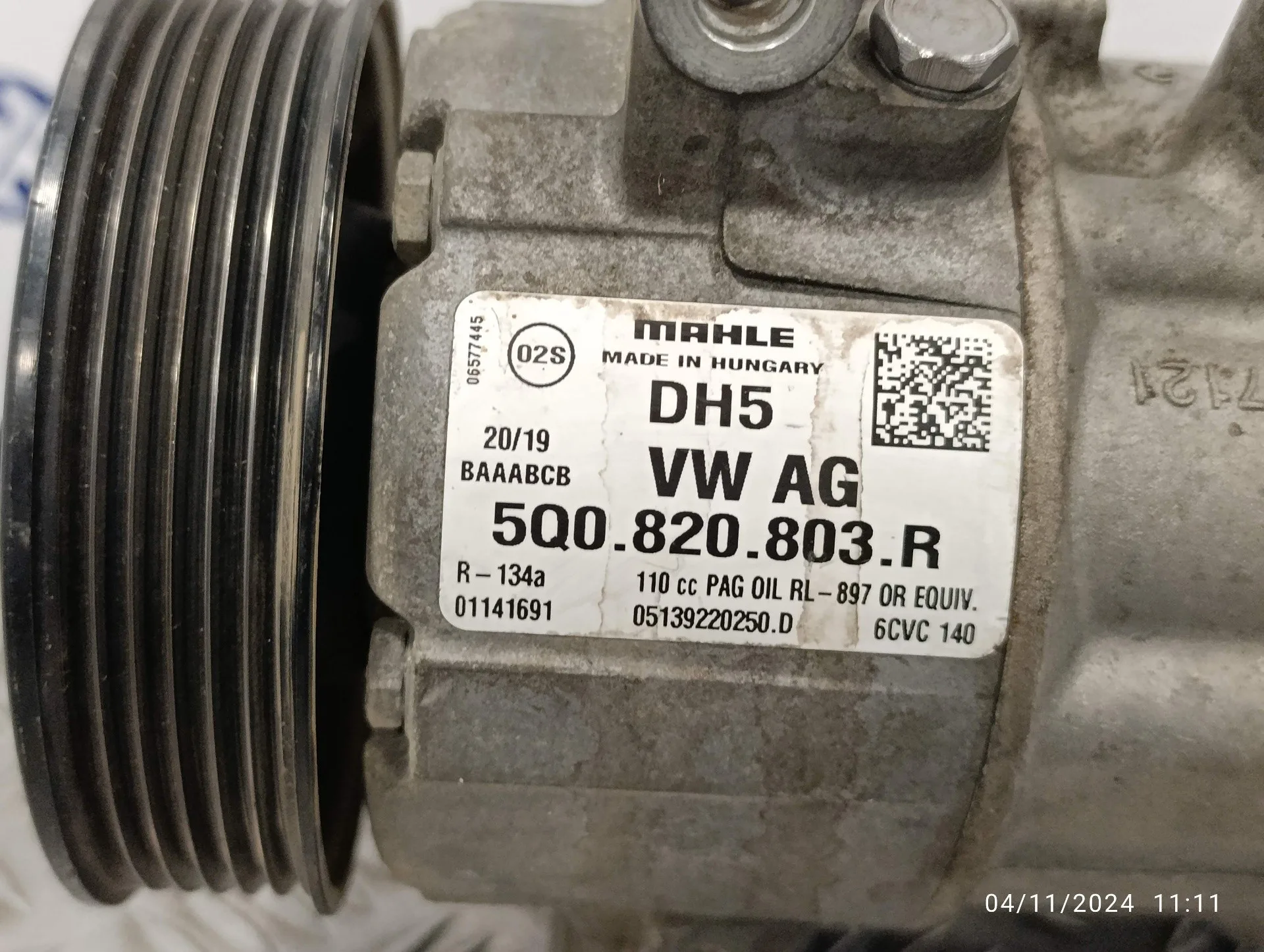 Compresor Aire Acondicionado para Volkswagen Passat Berlina (3C2)