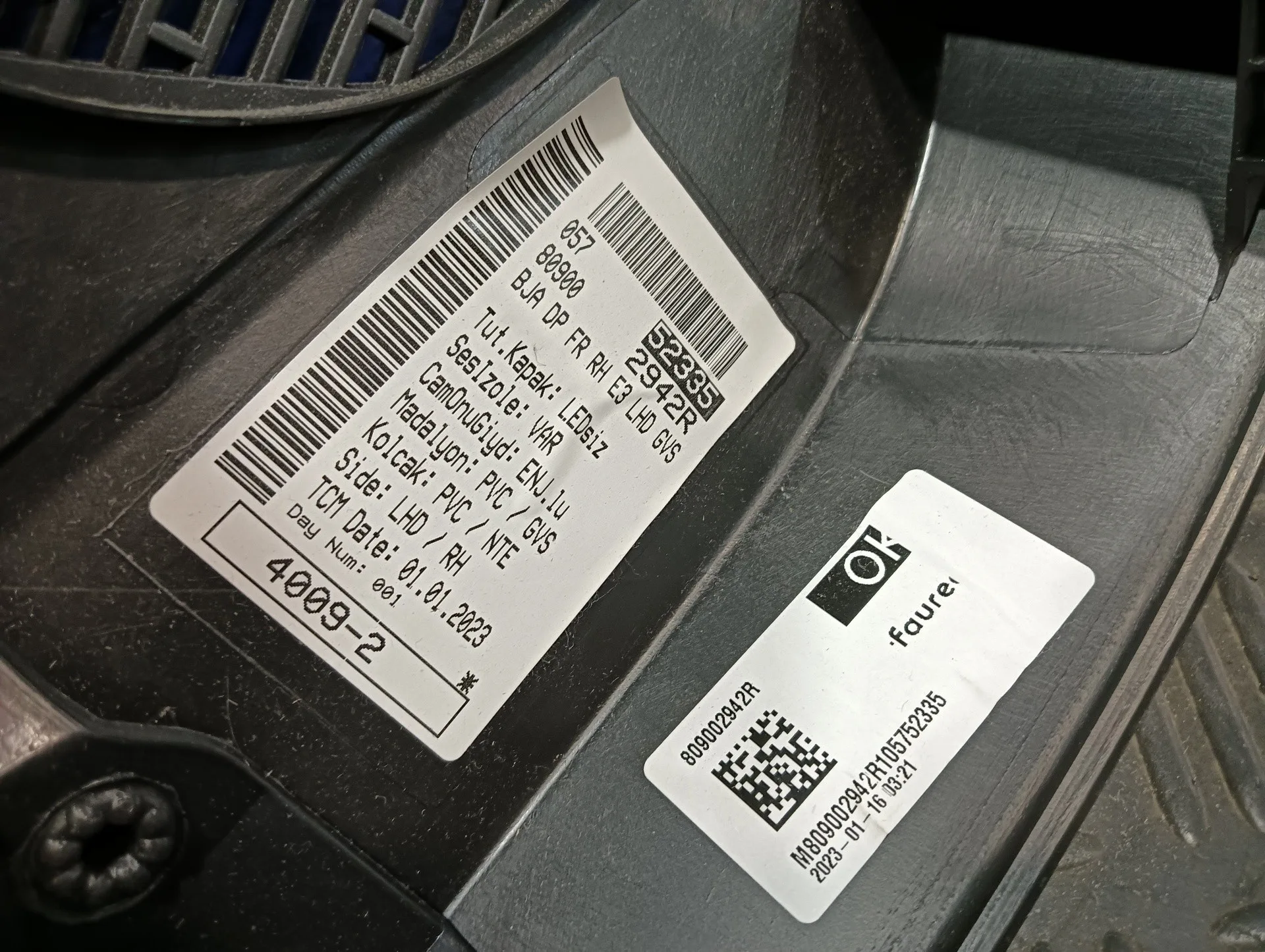Guarnecido Puerta Delantera Derecha para Renault Clio V