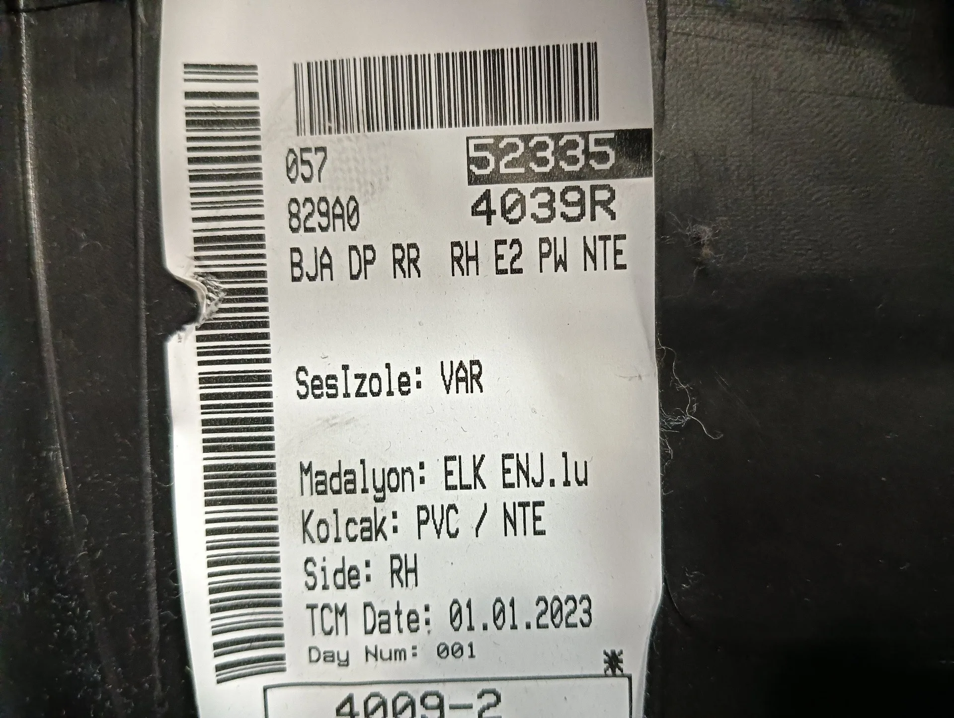 Guarnecido Puerta Trasera Derecha para Renault Clio V