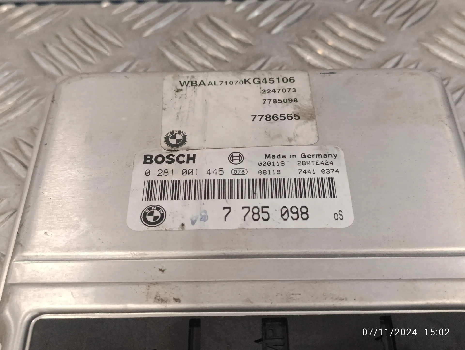 Centralita Motor Uce para Bmw Serie 3 Berlina (E46)