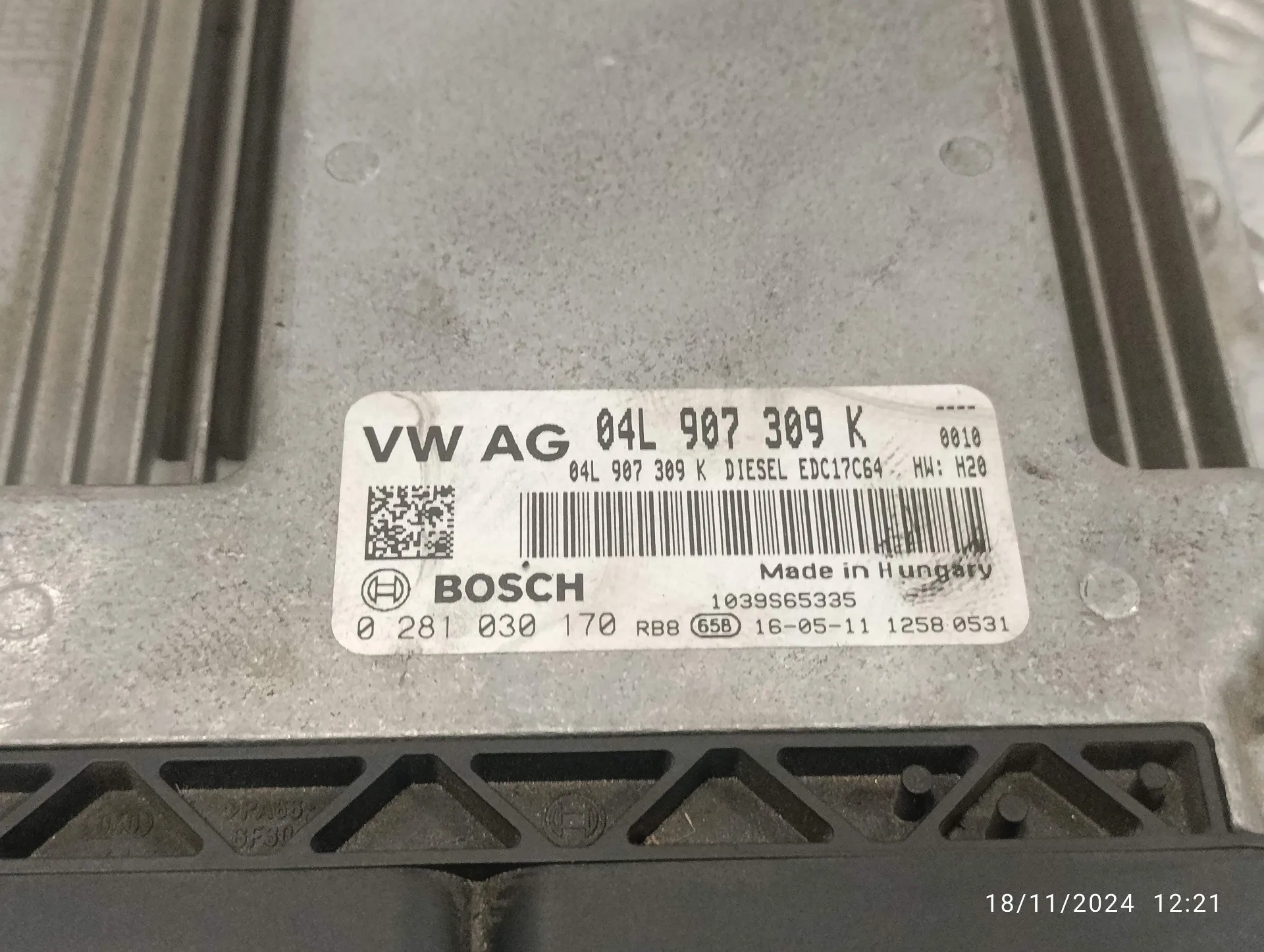 Centralita Motor Uce para Volkswagen Caddy Ocio