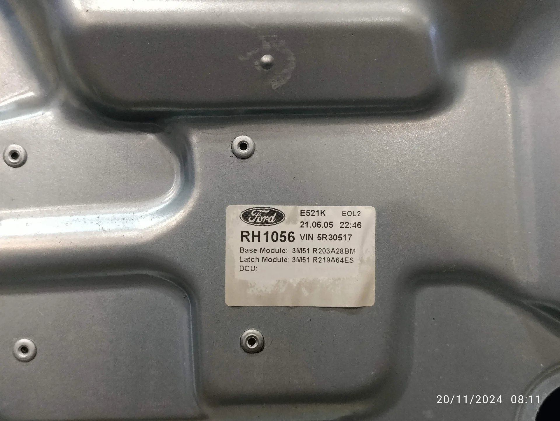 Elevalunas Delantero Derecho para Ford Focus C-Max (Cap)