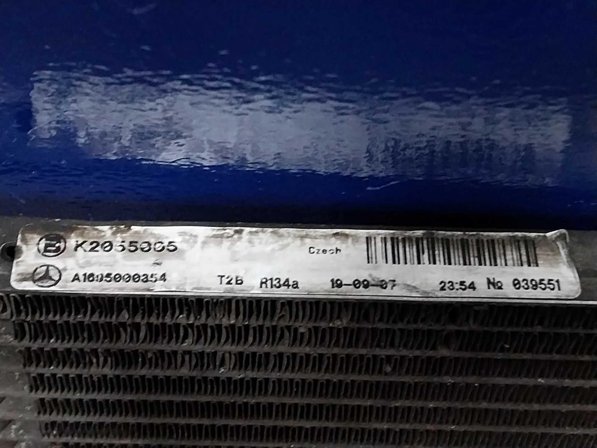 Condensador / Radiador Aire Acondicionado para Mercedes-Benz Clase A (W169)