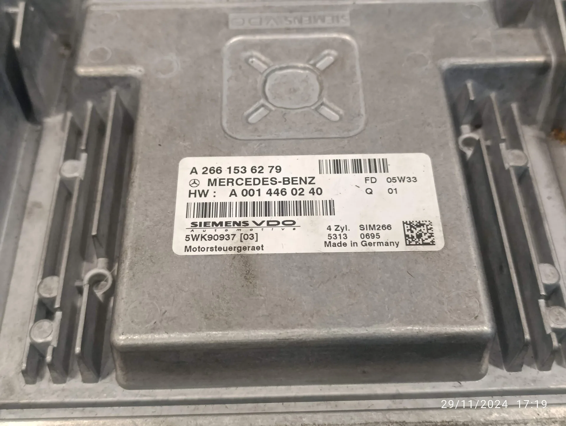 Centralita Motor Uce para Mercedes-Benz Clase A (W169)