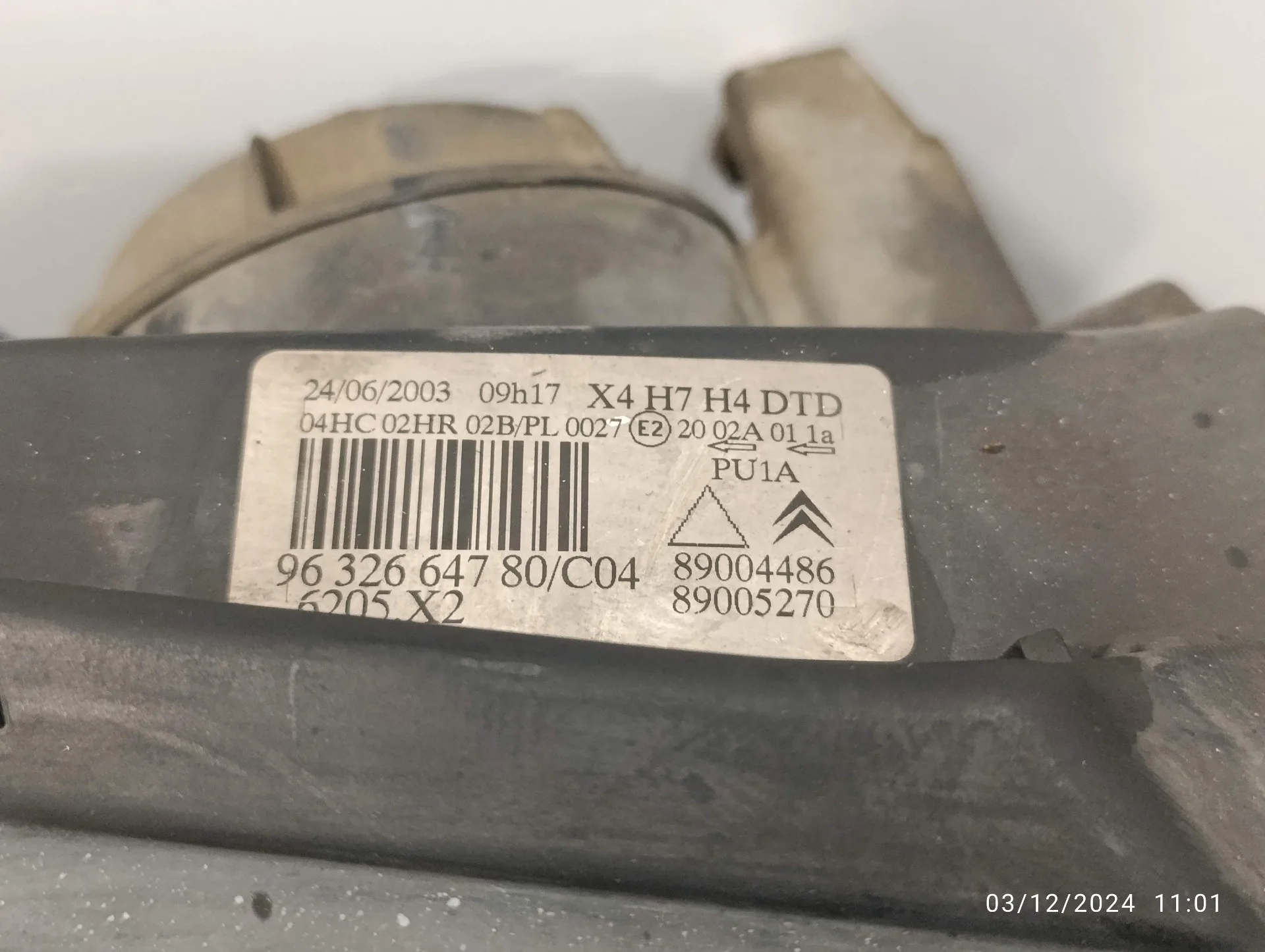 Faro Derecho para Citroën C5 Berlina