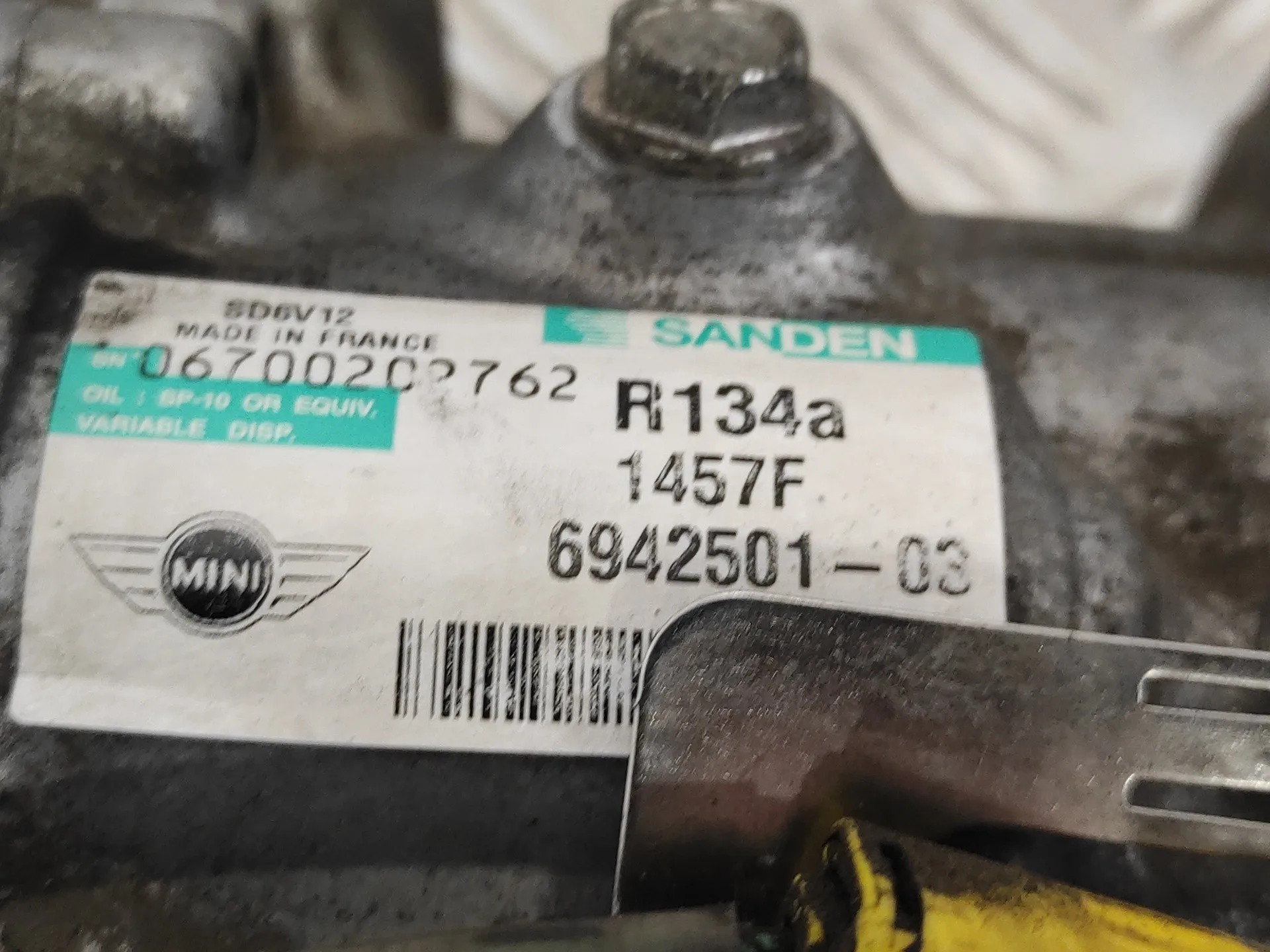 Compresor Aire Acondicionado para Mini Mini (R56)