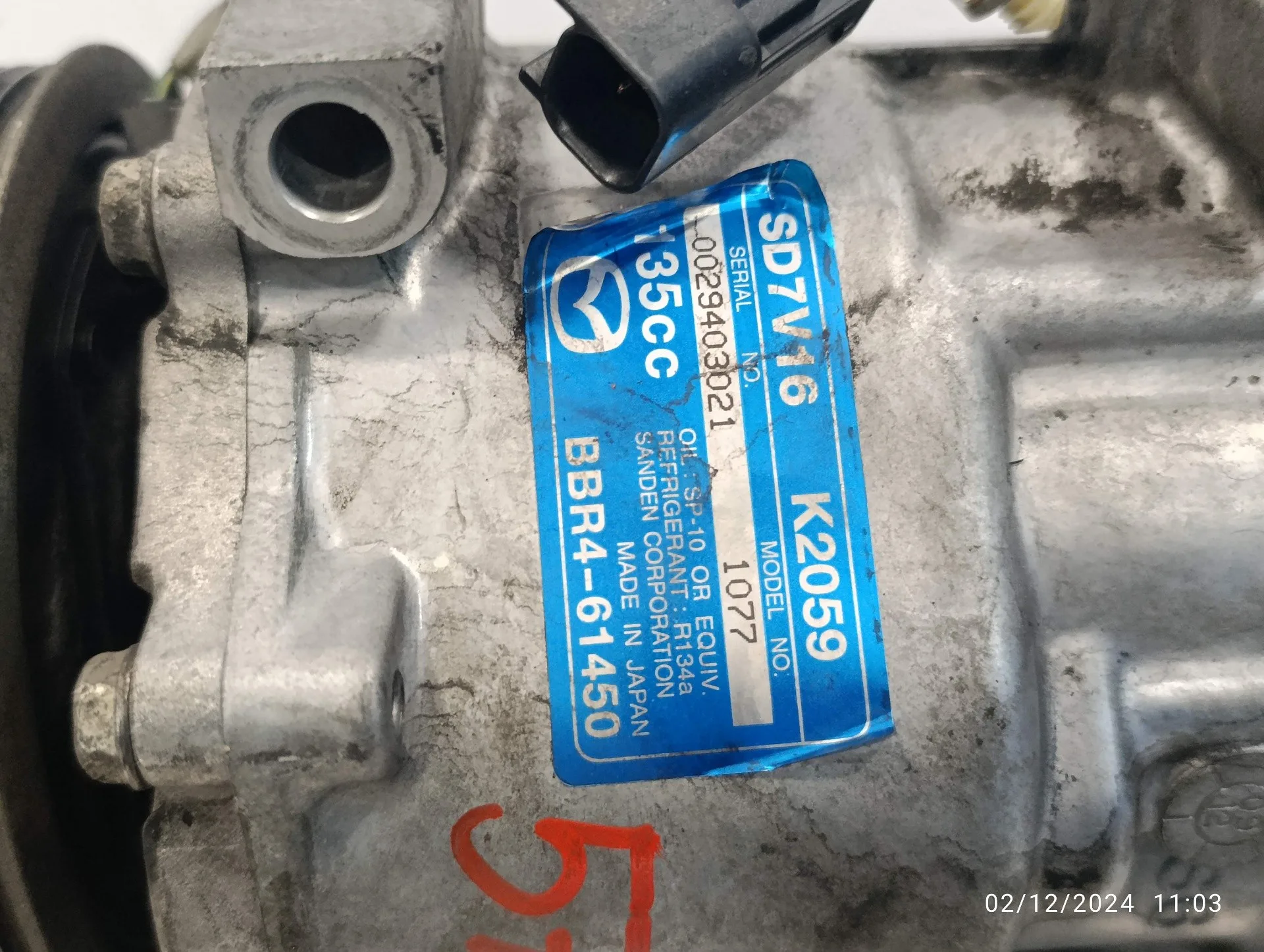 Compresor Aire Acondicionado para Mazda 3 Lim. (Bl)
