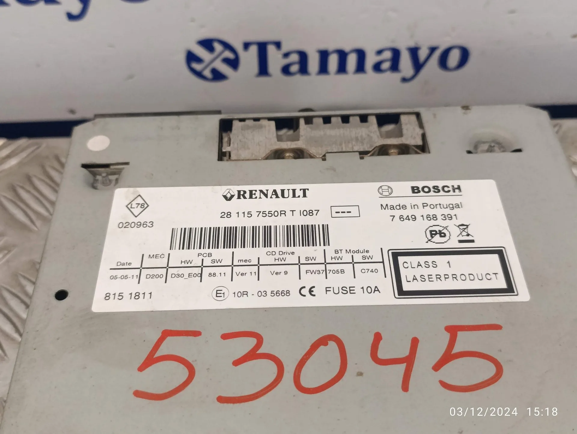 Sistema Audio / Radio Cd para Renault Megane Iii Sport Tourer