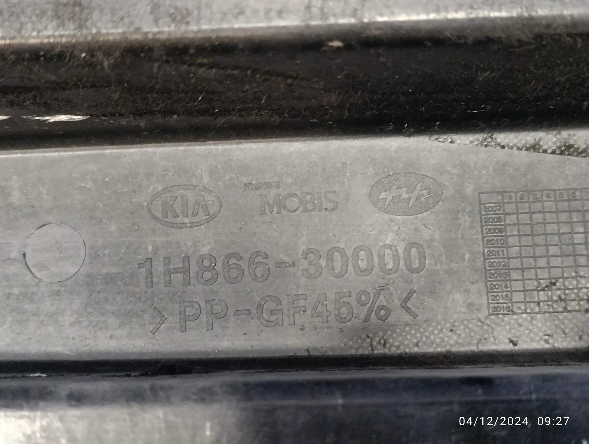 Refuerzo Paragolpes Trasero para Kia Cee'd