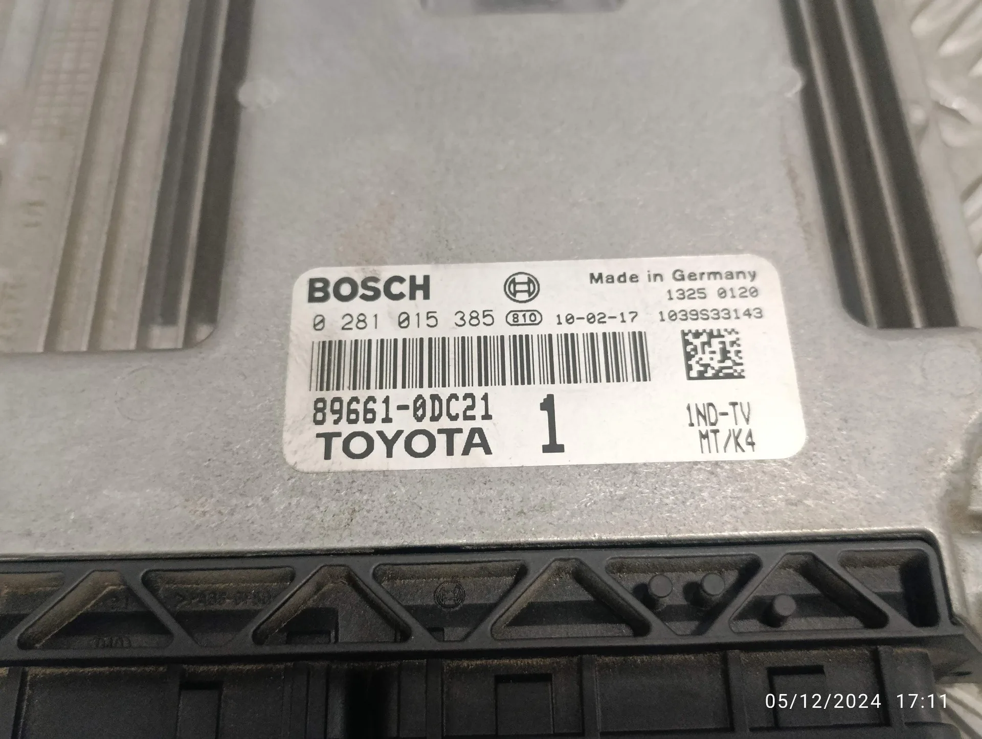 Centralita Motor Uce para Toyota Yaris