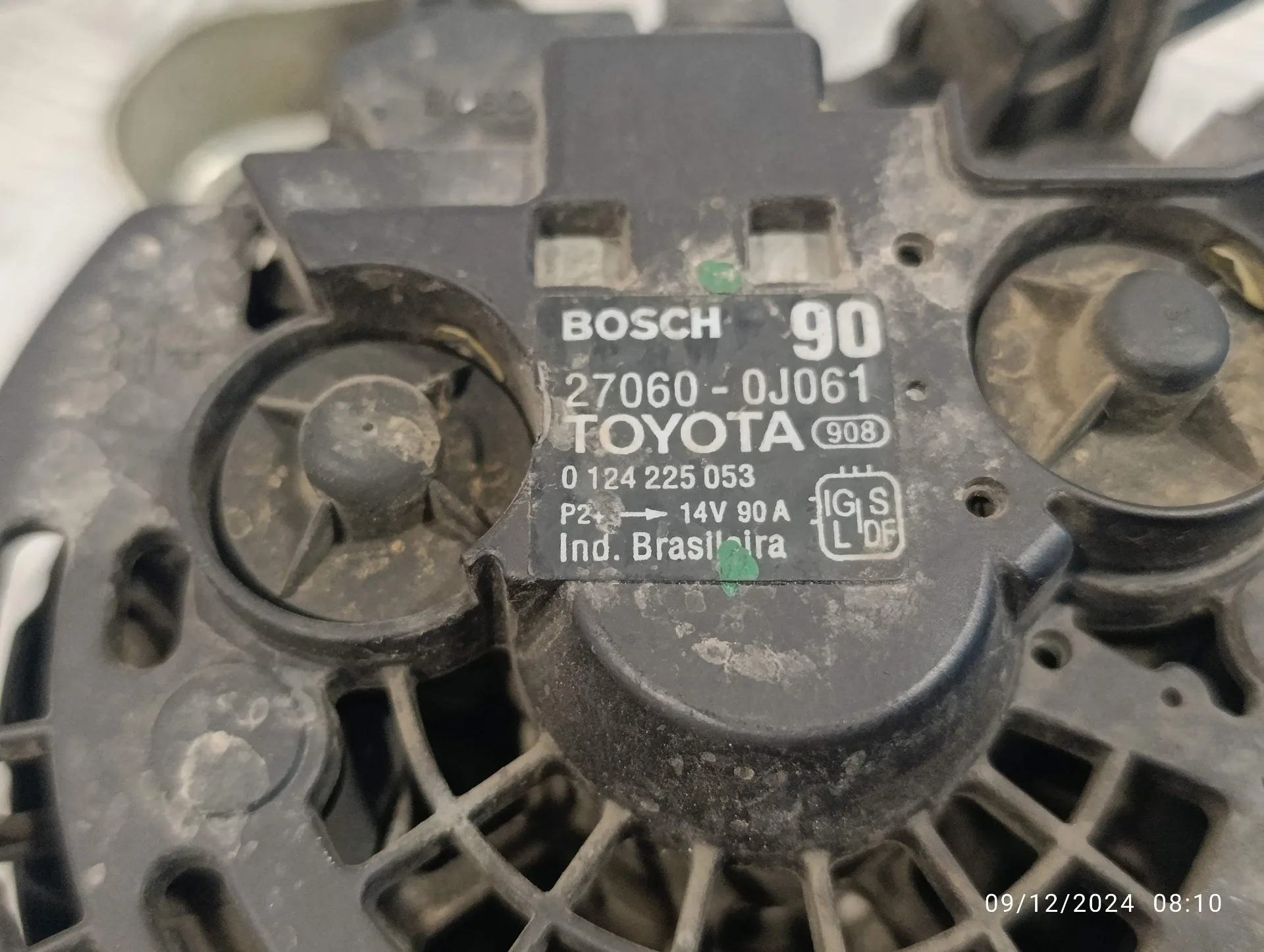 Alternador para Toyota Yaris (Ksp9/Scp9/Nlp9)