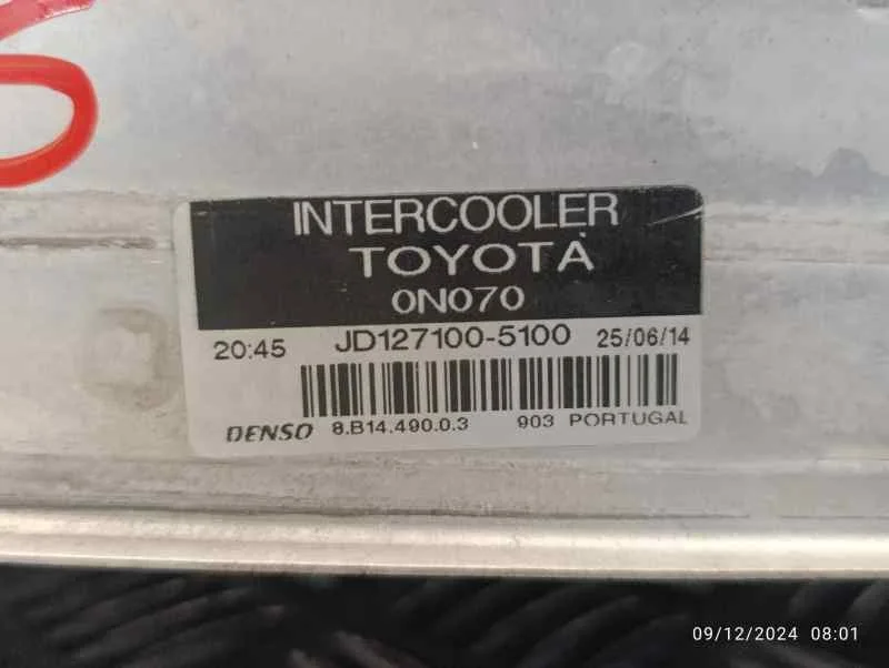 Intercooler para Toyota Yaris
