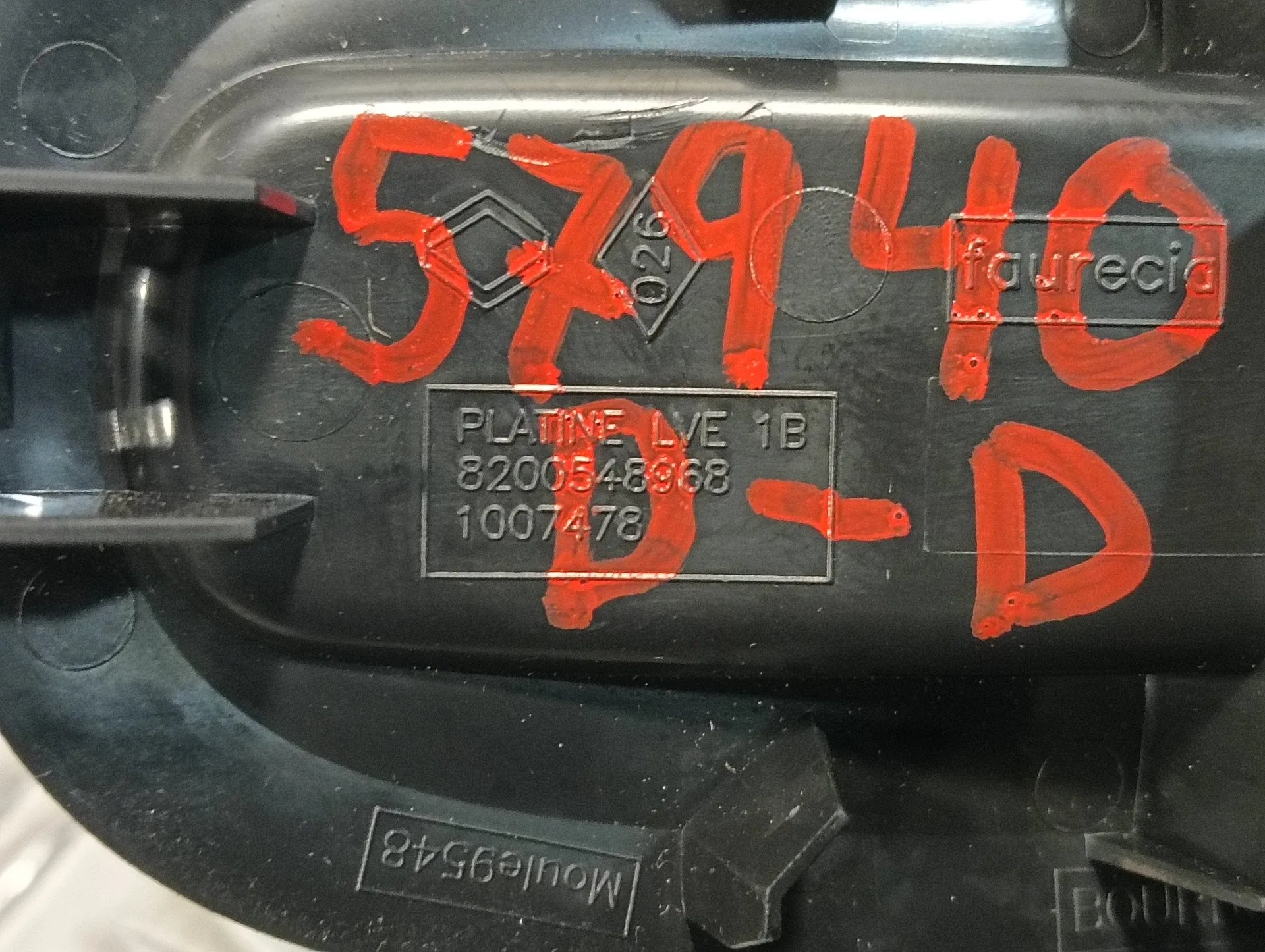 Mando Elevalunas Delantero Derecho para Opel Movano B Pritsche/Kipper/Koffer